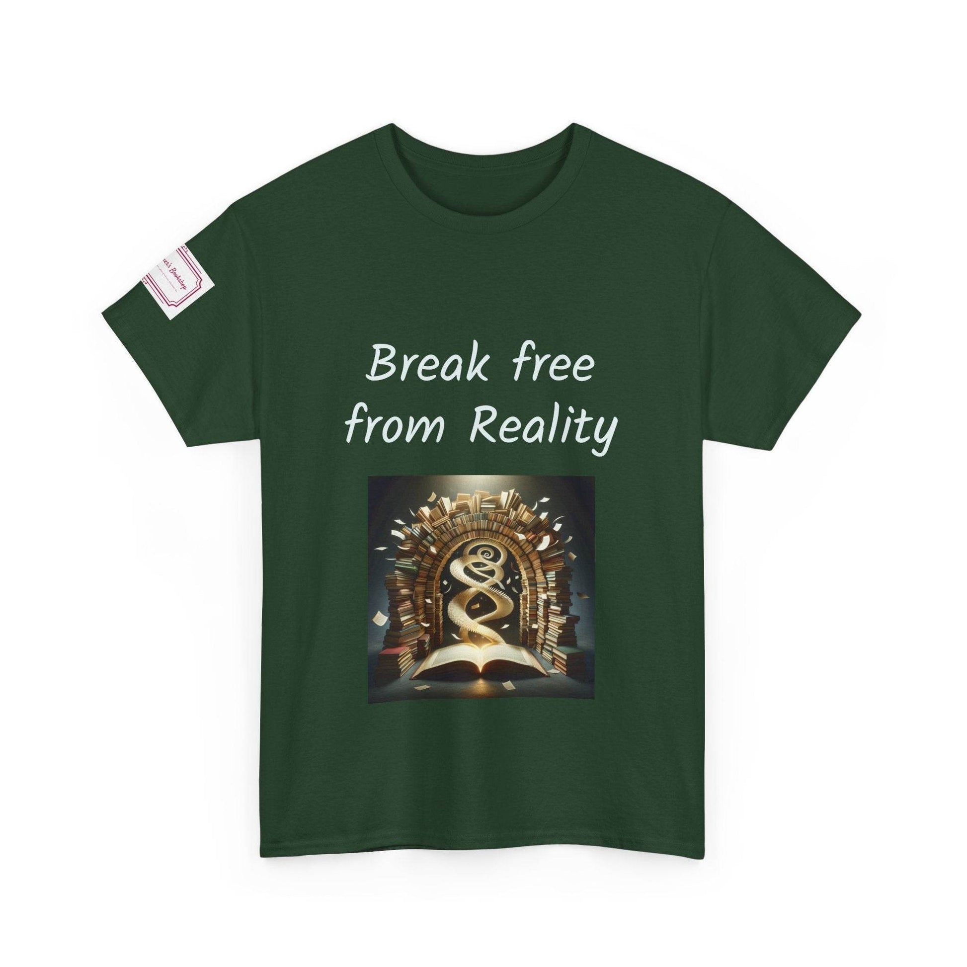 Break Free - Graphic Unisex Heavy Cotton Tee - Book Lovers - The Dreamer's Bookshop.