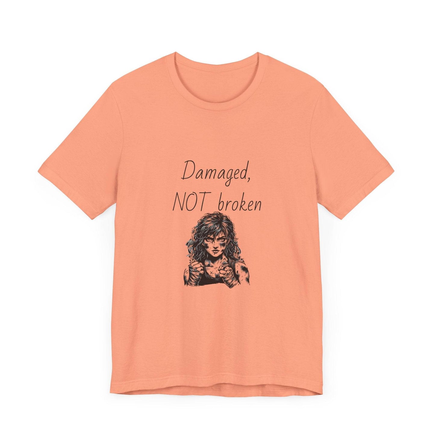 Fierce Survivor Unisex Short Sleeve Tee - Damaged, NOT broken - The Dreamer's Bookshop.