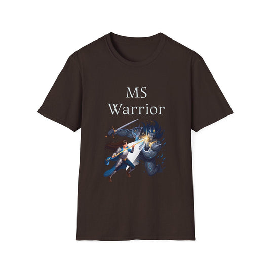 M.S. Warrior Unisex Softstyle T-Shirt - Empowering Battle for Women's Health - The Dreamer's Bookshop.