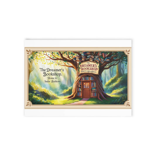 The Dreamer's Bookshop - Tree and Books Card - The Dreamer's Bookshop.