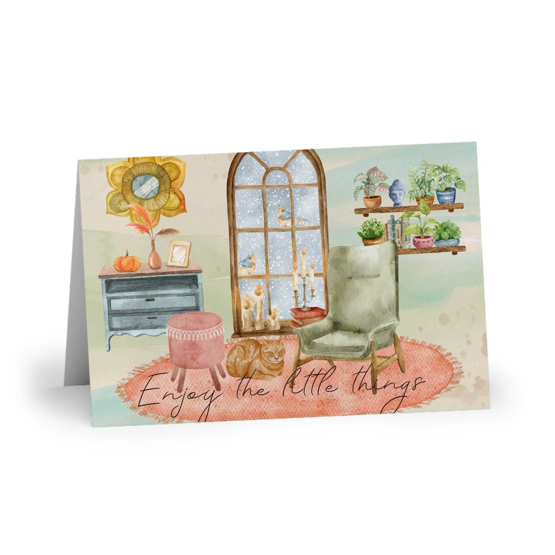 The Dreamer's Bookshop "Evening" Enjoy the Little Things Card - The Dreamer's Bookshop.