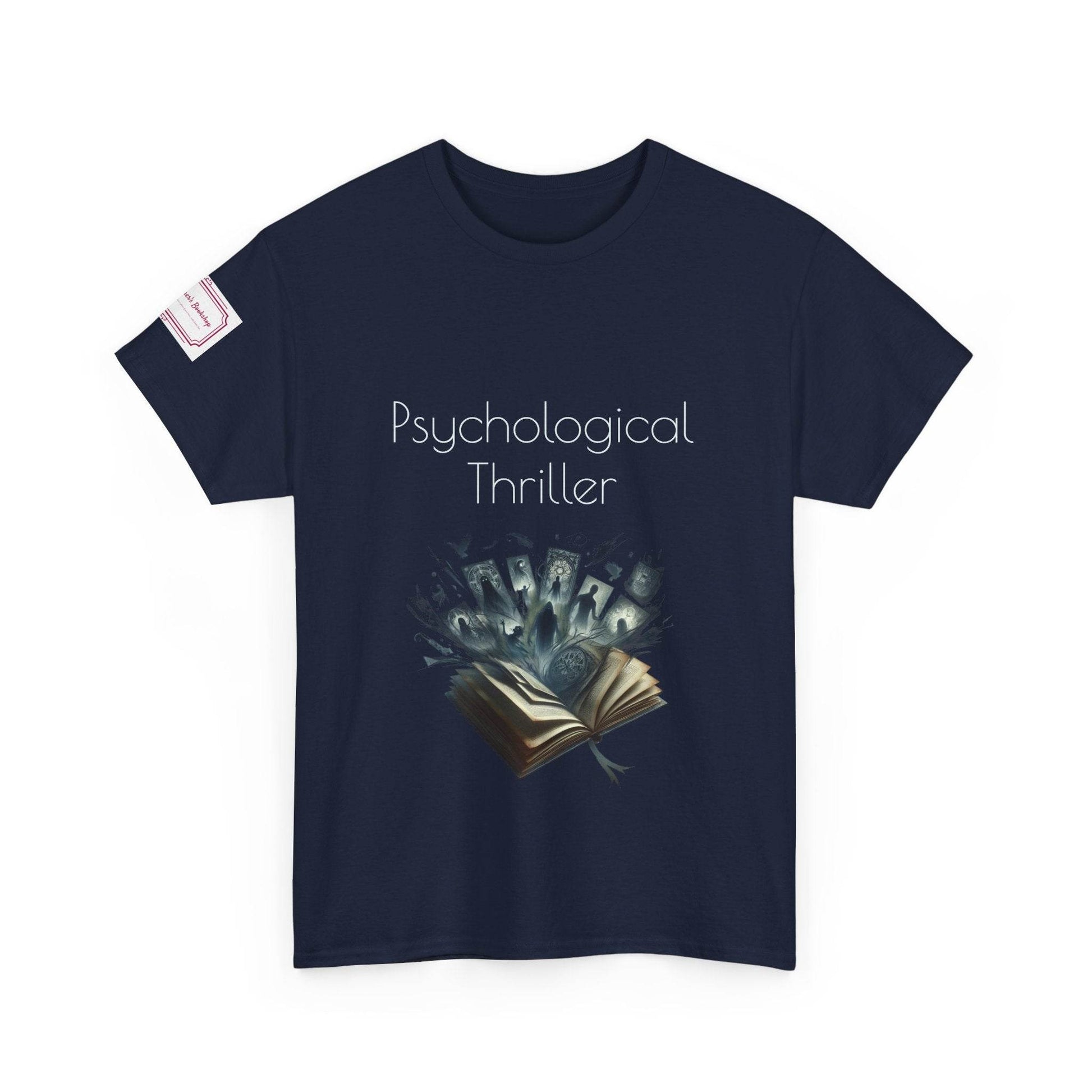 Fiction - Graphic Unisex Heavy Cotton Tee - Psychological Thriller - The Dreamer's Bookshop.