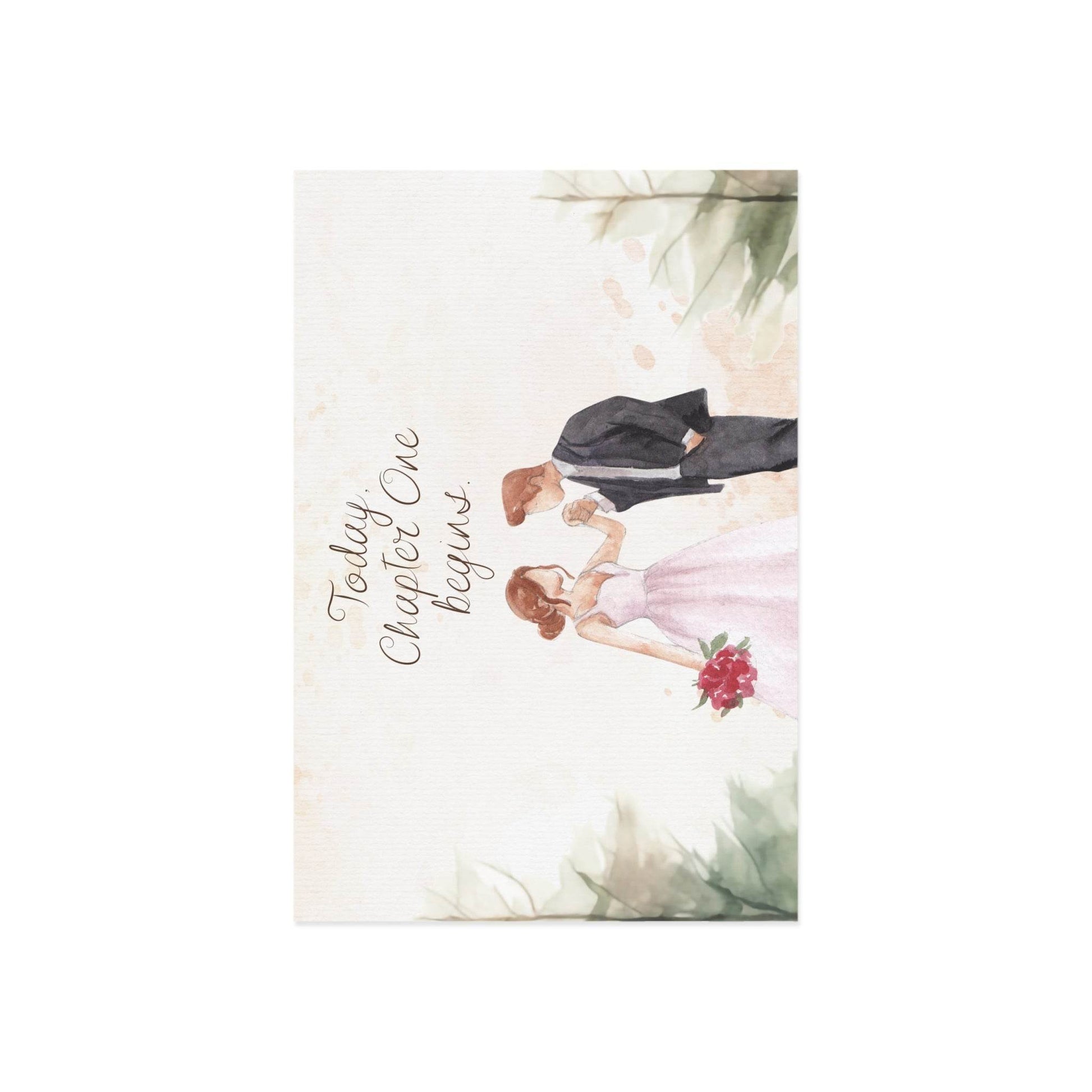 The Dreamer's Bookshop Cute "Chapter One" Wedding Card - The Dreamer's Bookshop.
