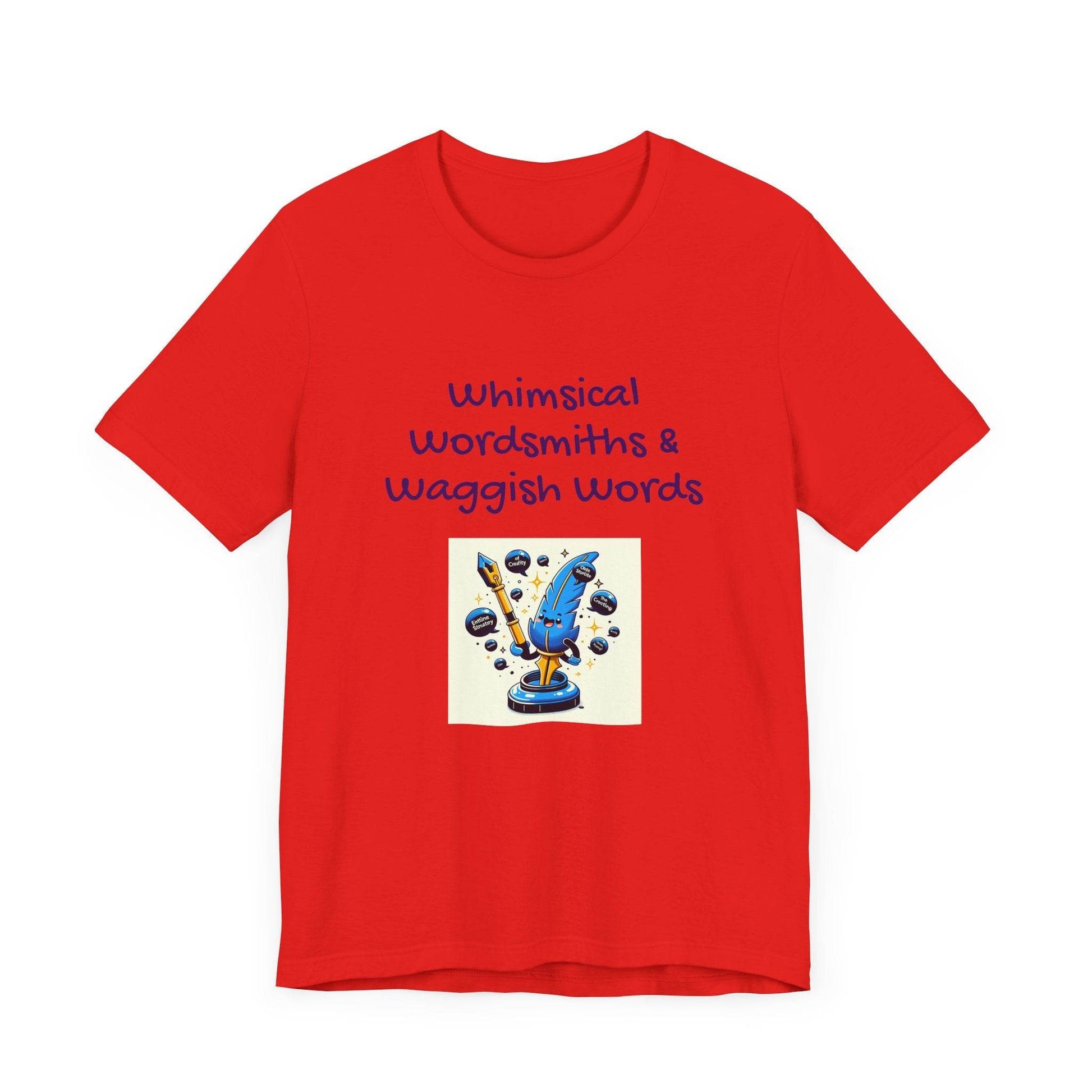 Whimsical Wordsmith Unisex Jersey Tee - Fun Graphic for Writers & Word Lovers - The Dreamer's Bookshop.