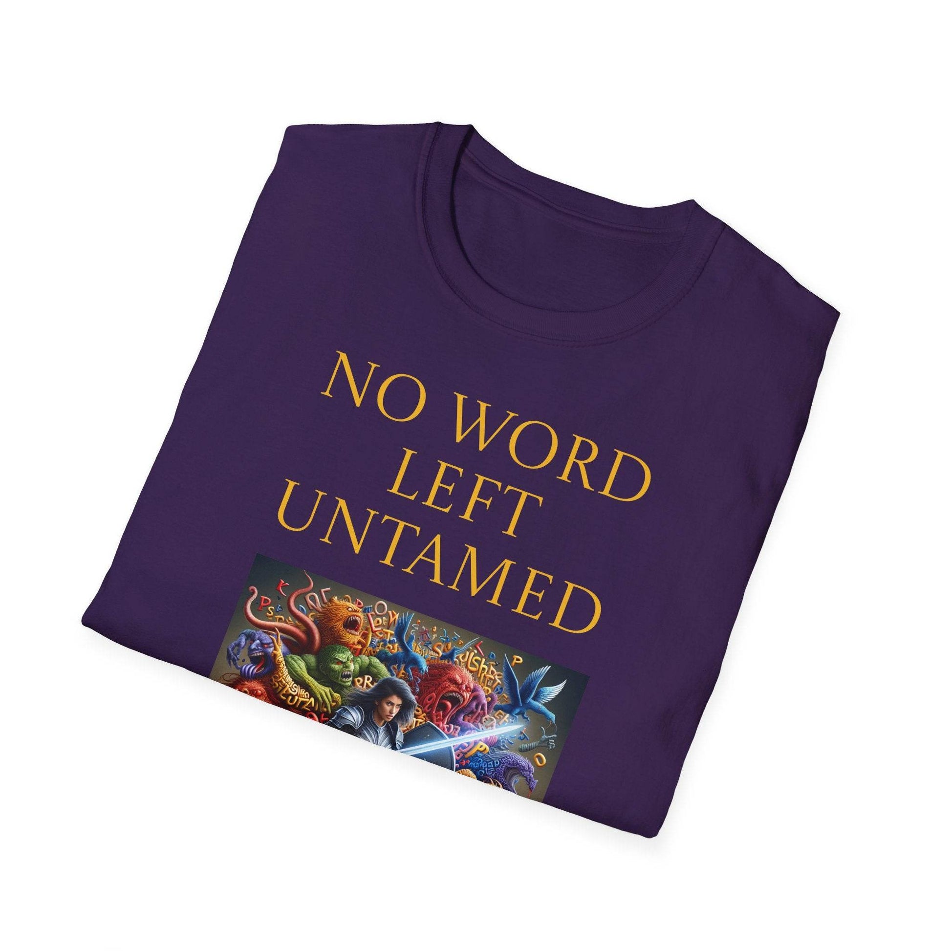 Inspirational Unisex Softstyle T-Shirt - 'No Word' Creative Design - The Dreamer's Bookshop.
