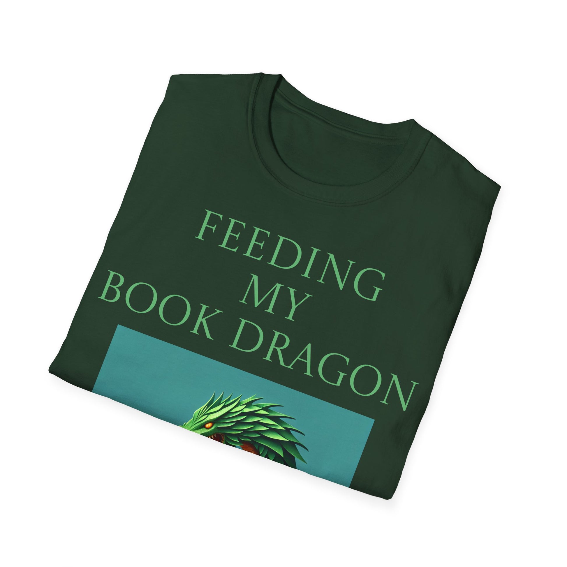 Unisex -Inspired T-Shirt - "Book Dragon" - Perfect for Book Lovers - The Dreamer's Bookshop.