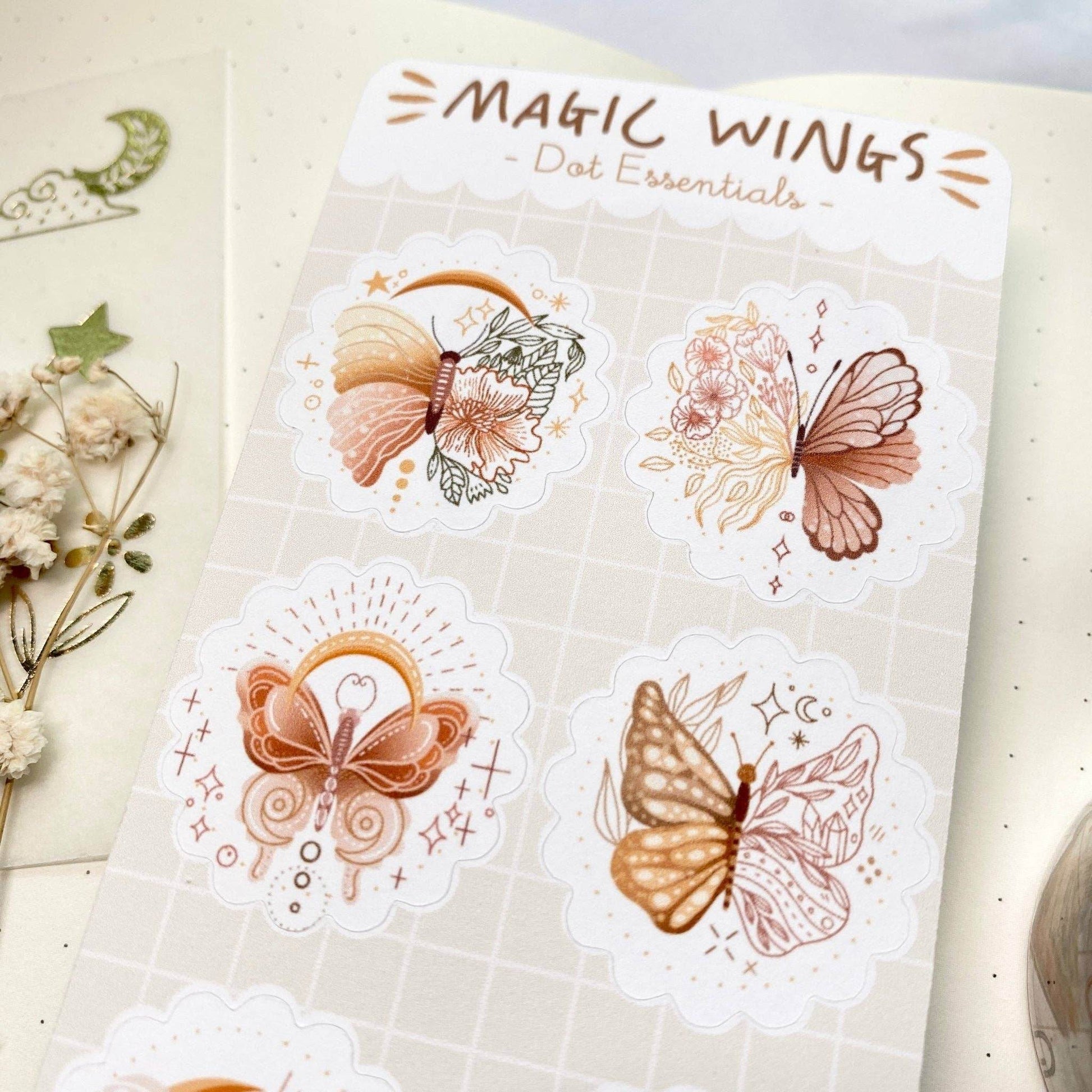 LETTOOn - Stickervel - Magic Wings - The Dreamer's Bookshop.