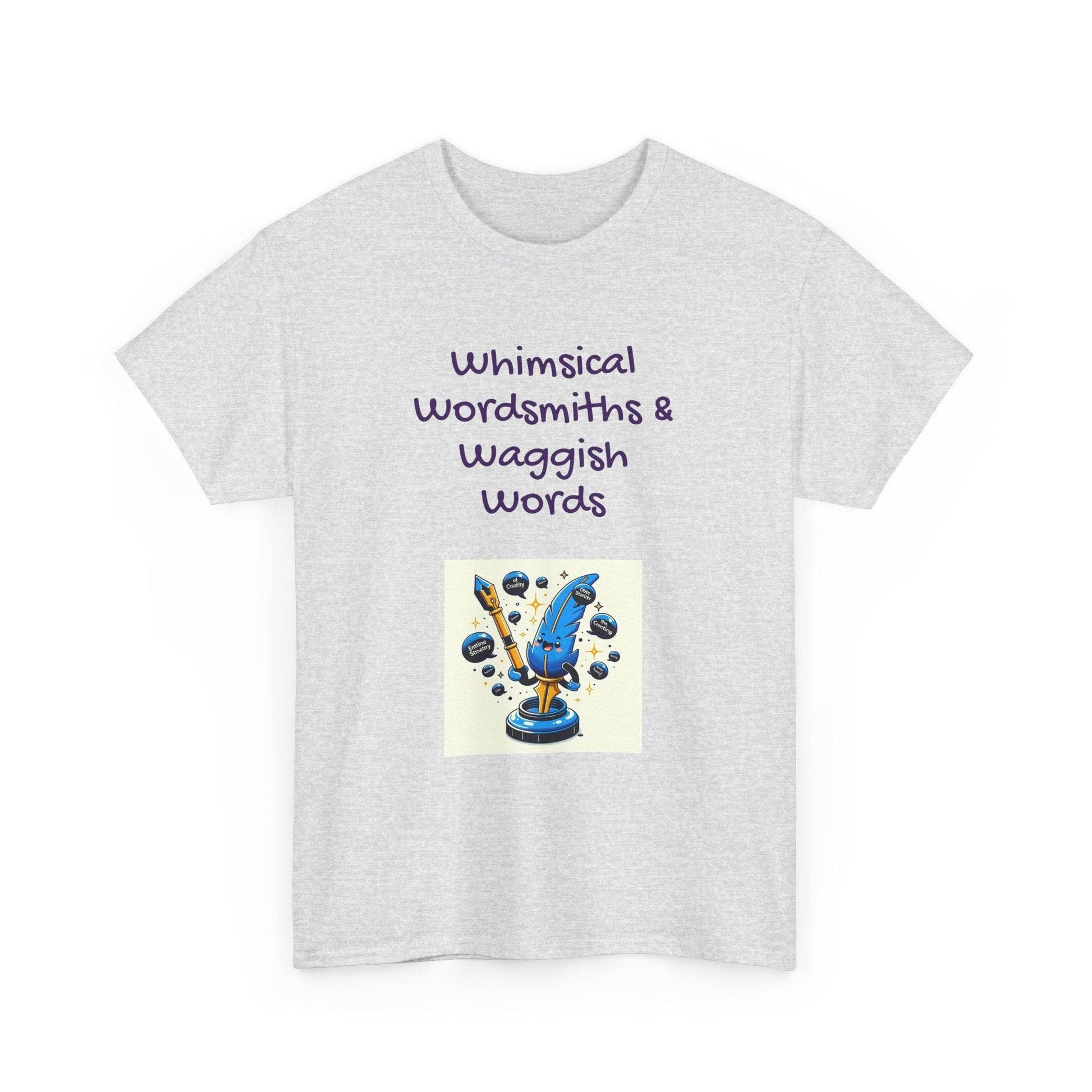 Whimsical Words Unisex Cotton Tee - Fun Graphic T-Shirt for Word Lovers - The Dreamer's Bookshop.