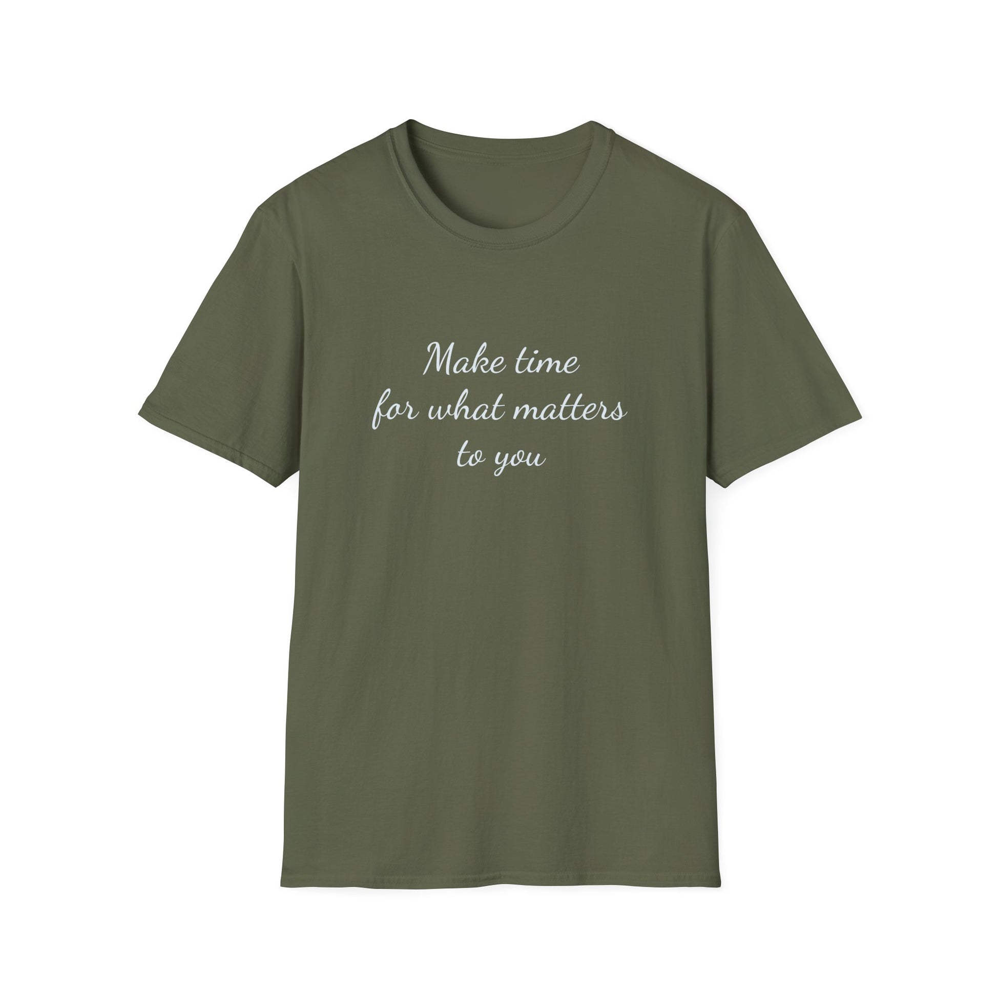 Inspirational Unisex T-Shirt - "Make Time" - The Dreamer's Bookshop.
