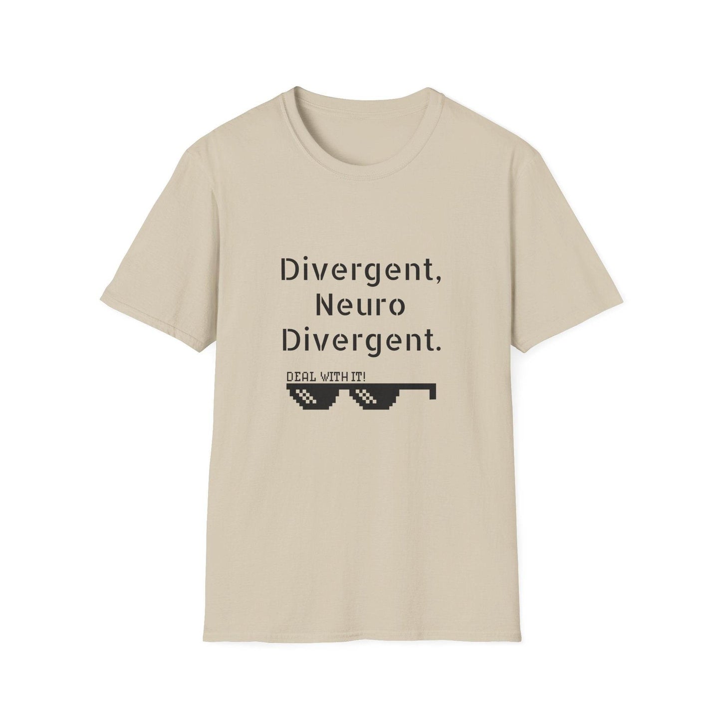 Divergent Neuro T-Shirt - Unisex Softstyle Tee for Neurodivergent Pride - The Dreamer's Bookshop.