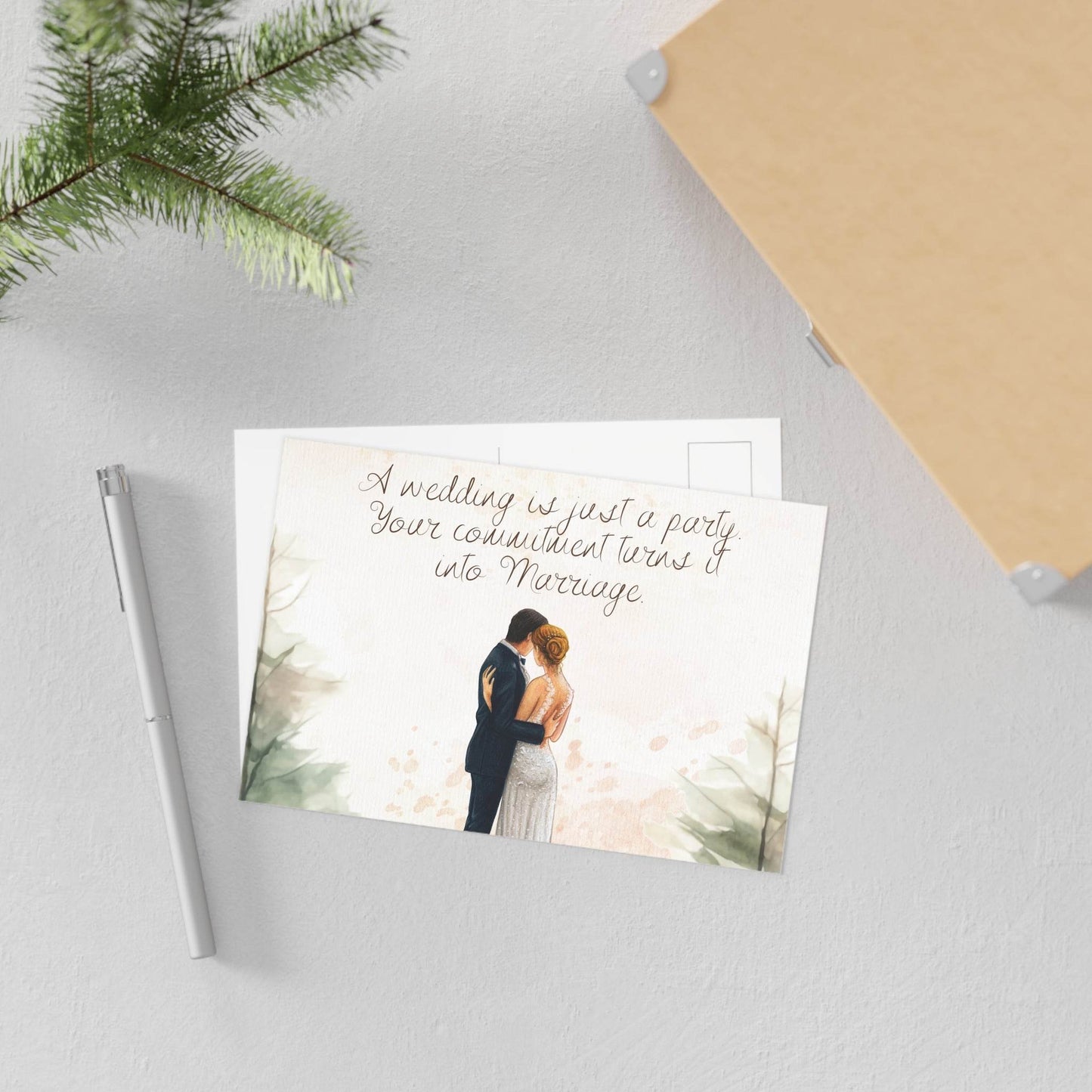 The Dreamer's Bookshop Cute "Marriage" Wedding Card - The Dreamer's Bookshop.
