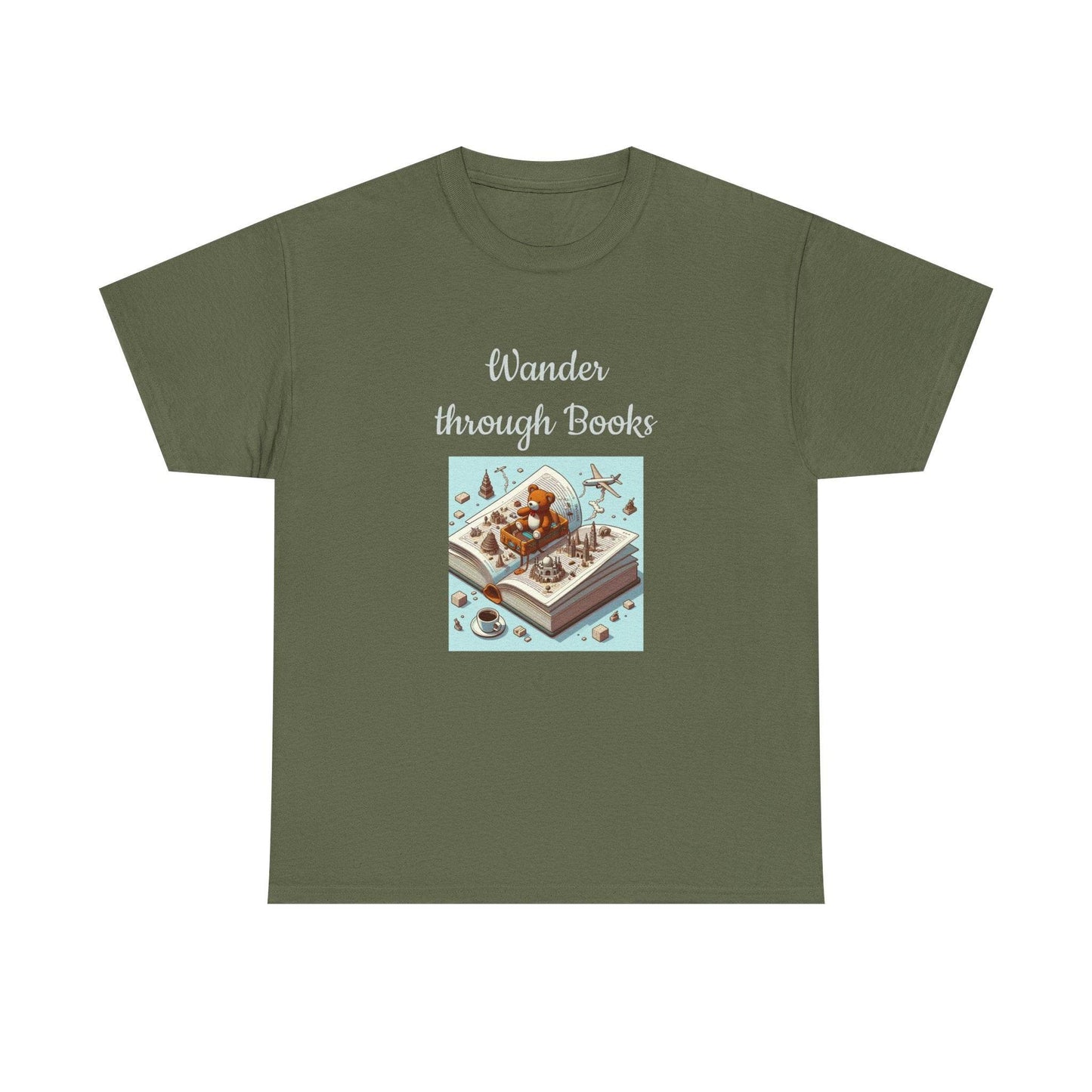 Wander - A Unisex Heavy Cotton Tee - Perfect Gift for Book Lovers - The Dreamer's Bookshop.