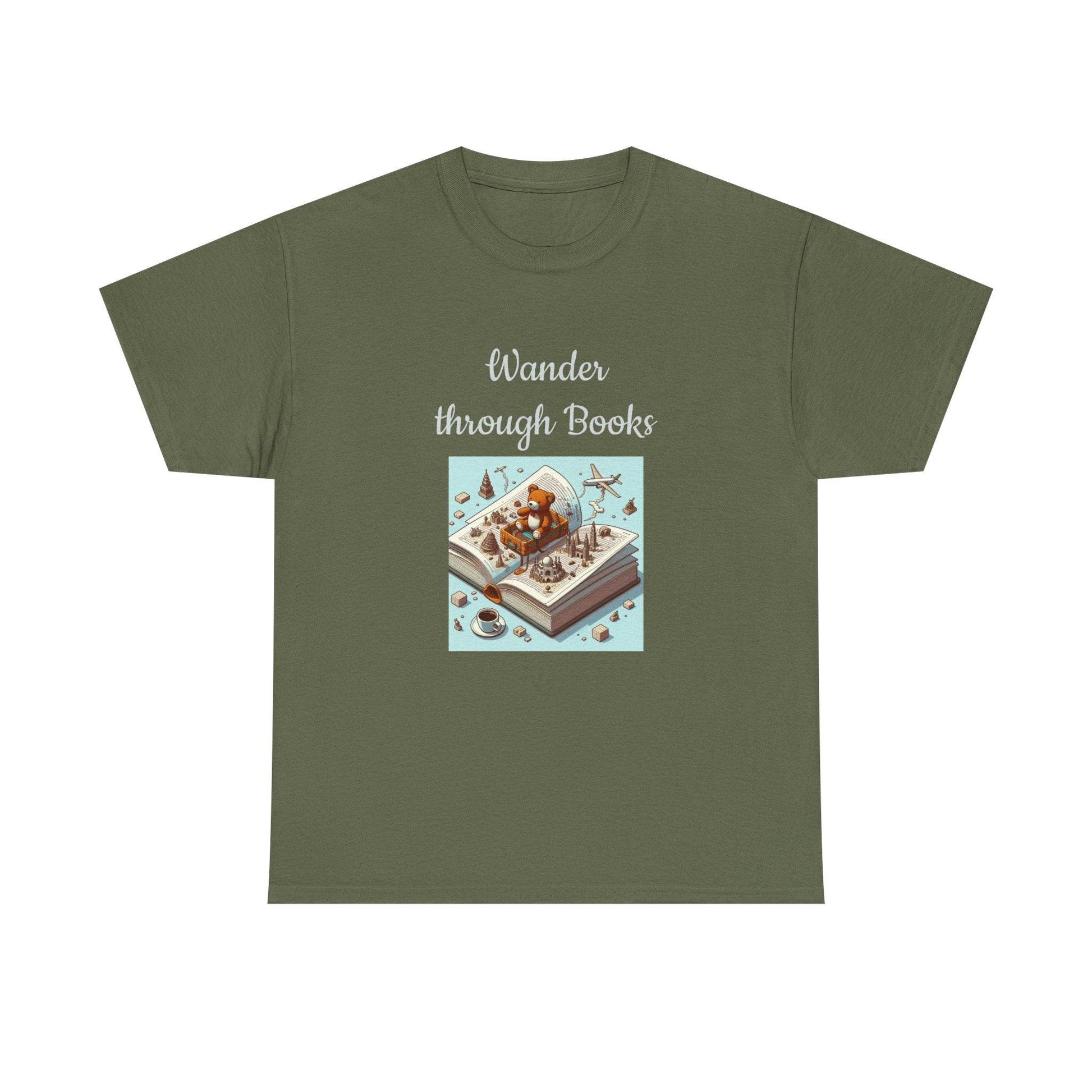 Wander - A Unisex Heavy Cotton Tee - Perfect Gift for Book Lovers - The Dreamer's Bookshop.