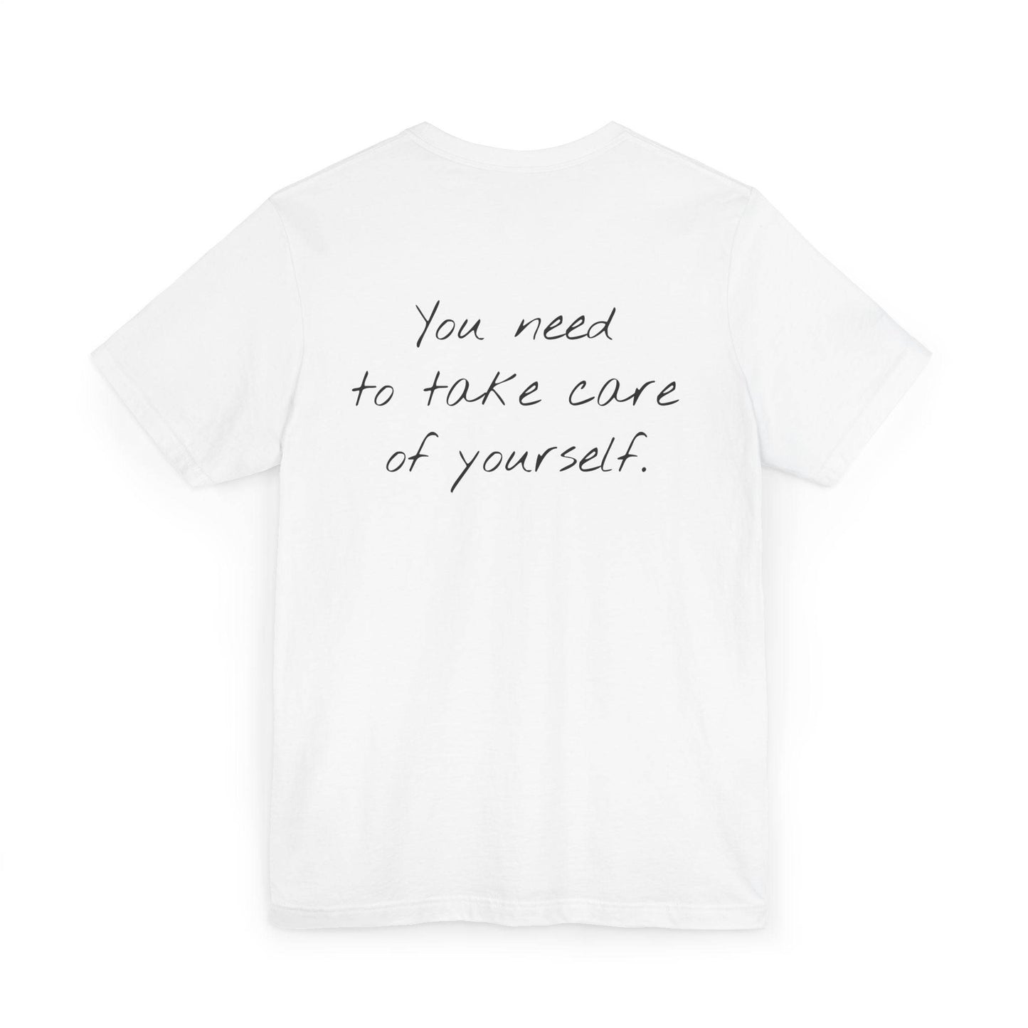 Unisex Jersey T-Shirt - 'Take Care' Inspirational - The Dreamer's Bookshop.