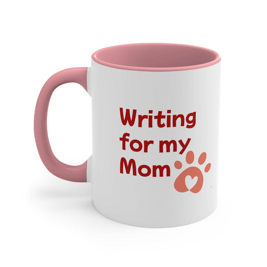 Funny Colorful Accent Mug - 11oz Dog Writer Coffee Cup - The Dreamer's Bookshop.