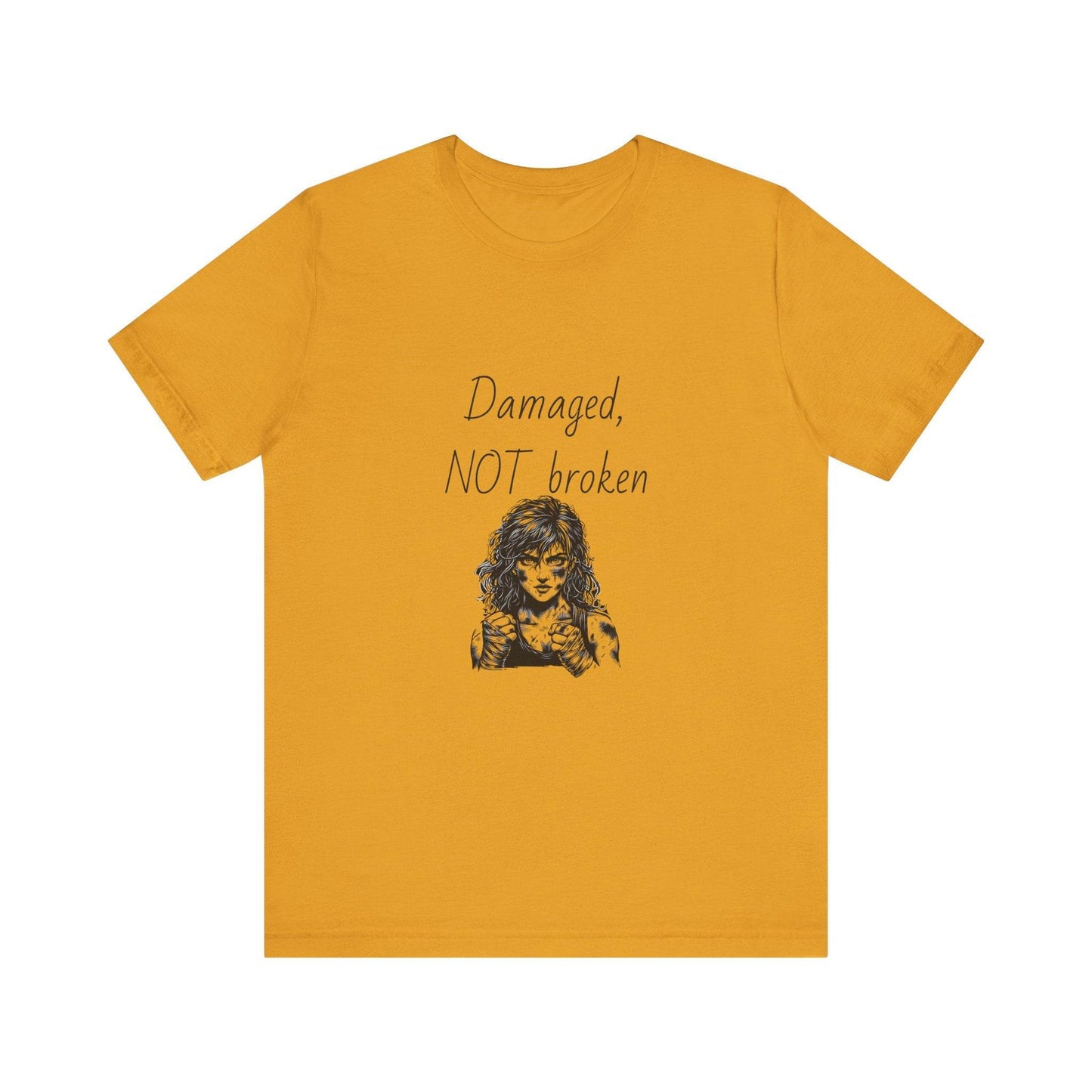 Fierce Survivor Unisex Short Sleeve Tee - Damaged, NOT broken - The Dreamer's Bookshop.