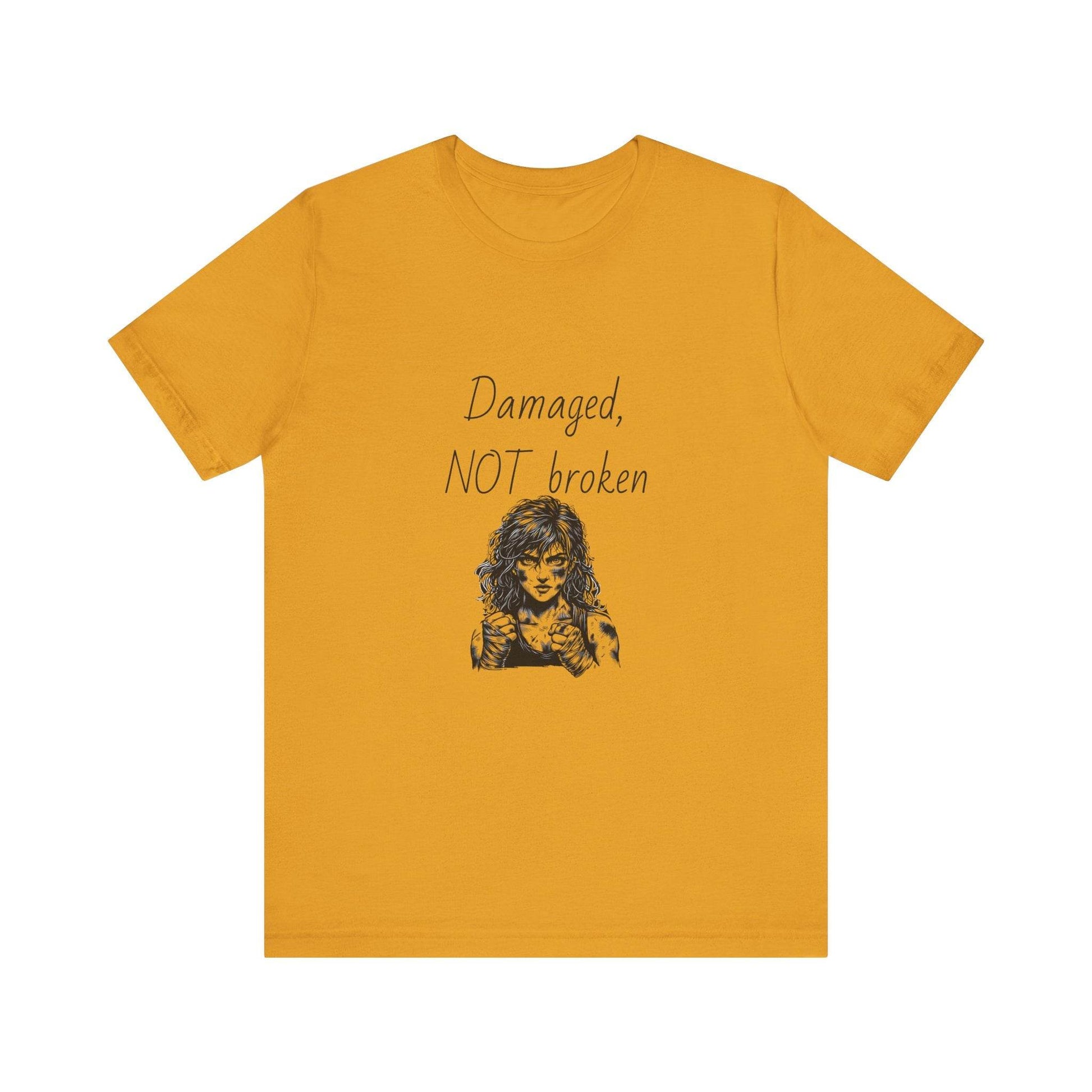 Fierce Survivor Unisex Short Sleeve Tee - Damaged, NOT broken - The Dreamer's Bookshop.
