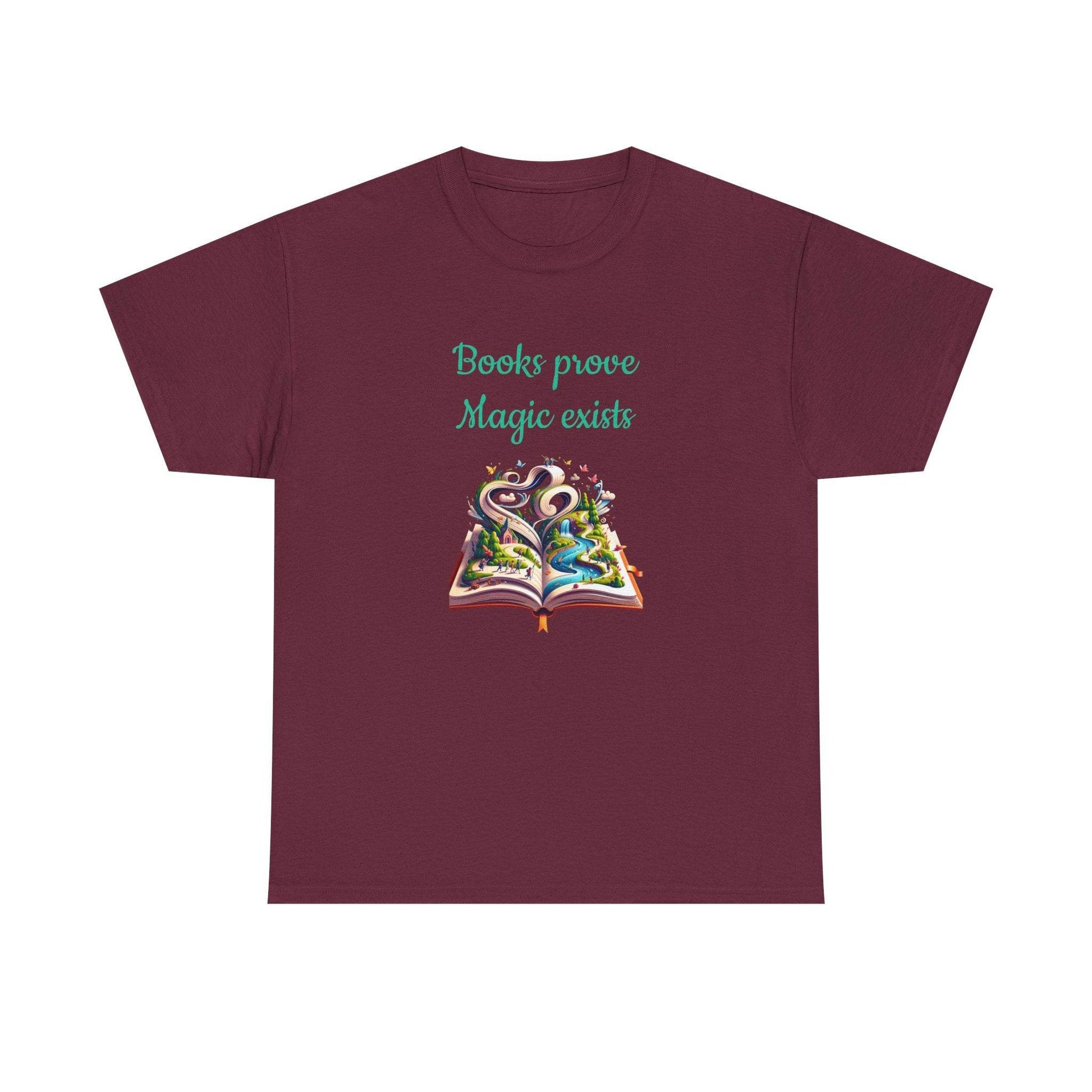 Magic Exists -A Unisex Heavy Cotton Tee - Perfect Gift for Book Lovers - The Dreamer's Bookshop.