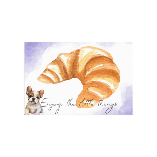The Dreamer's Bookshop "French Croissant" Enjoy the Little Things Card - The Dreamer's Bookshop.