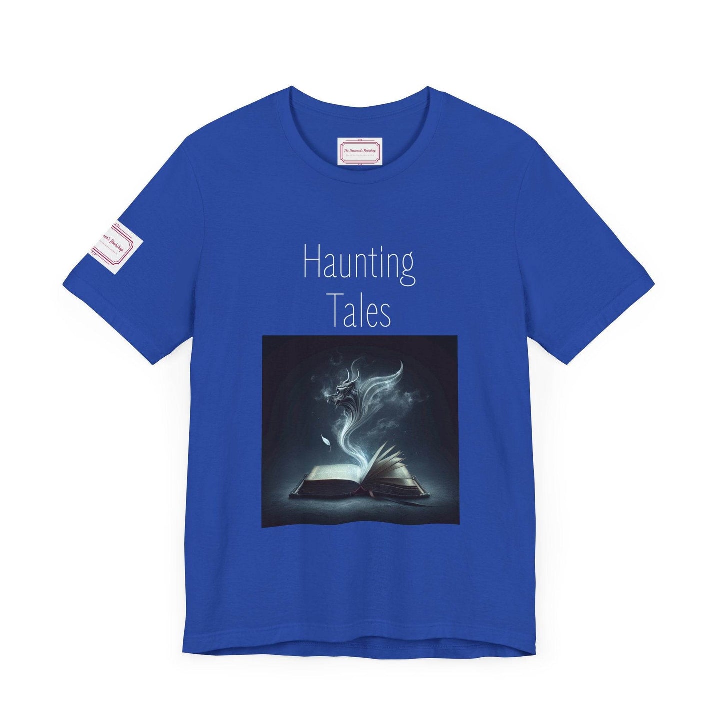 Haunting Tales Tee - Fun Short Sleeve Shirt for Writers & Book Lovers - The Dreamer's Bookshop.