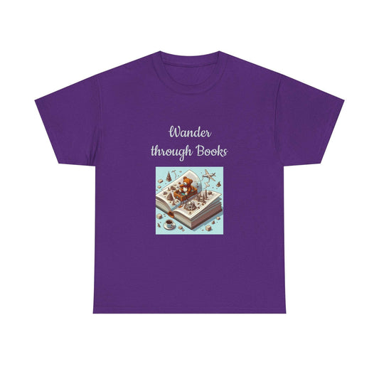Wander -A Unisex Heavy Cotton Tee - Perfect for Book Lovers - The Dreamer's Bookshop.