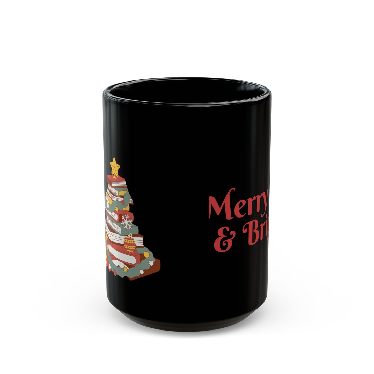 Book Lover's Christmas Black Mug (11oz, 15oz)