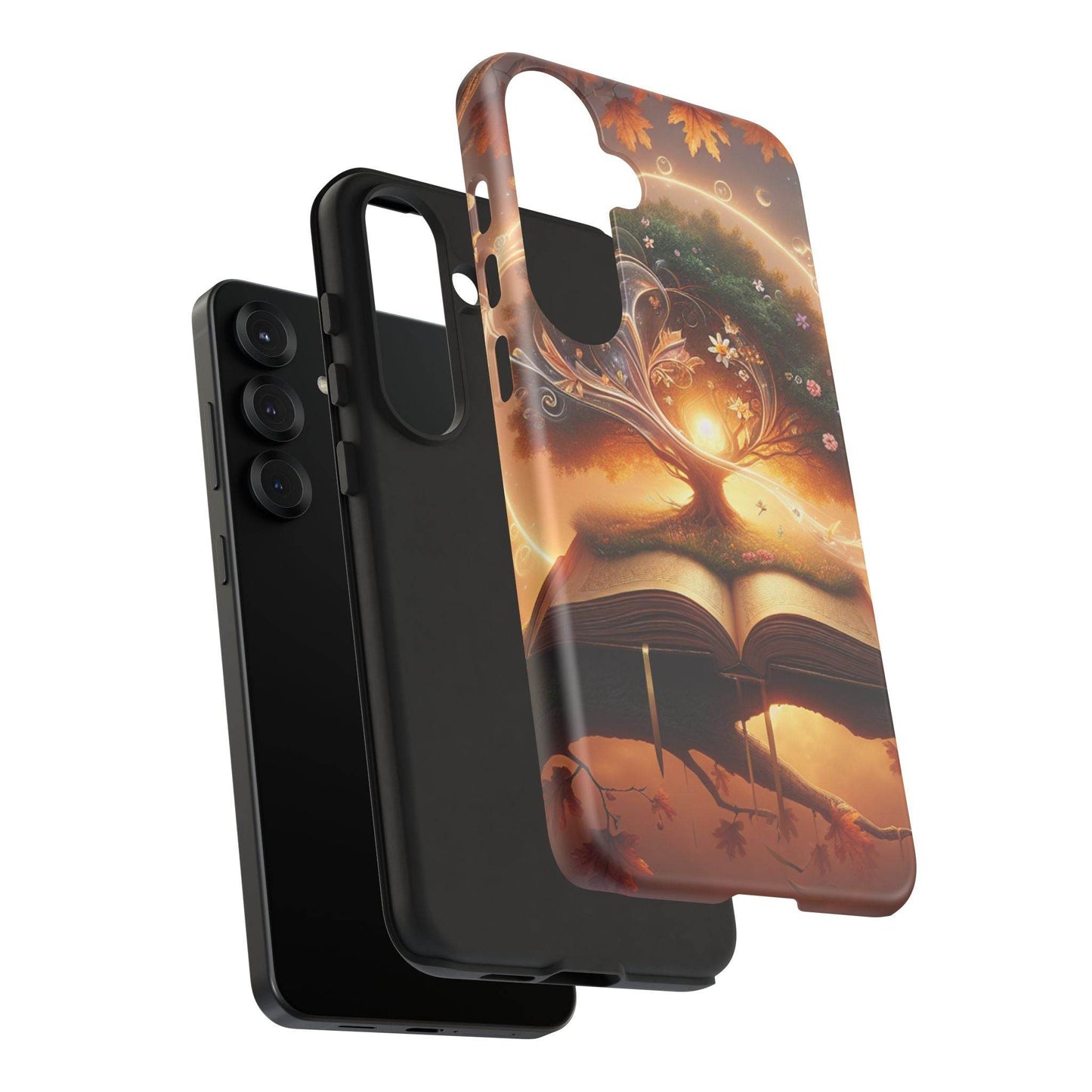 Nature-Inspired iPhone & Samsung Phone Case with Tree of Life Design - The Dreamer's Bookshop.