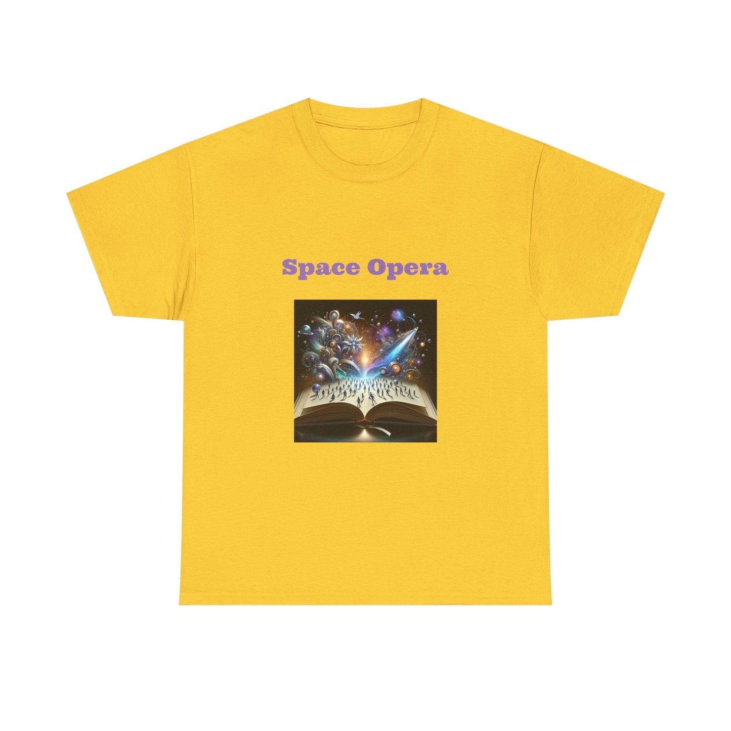 Space Opera - Graphic Tee - Unisex Heavy Cotton T-Shirt Sci-Fi Books - The Dreamer's Bookshop.