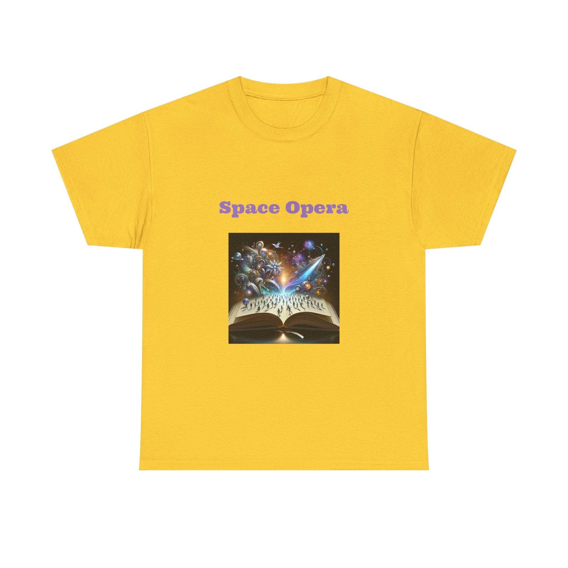 Space Opera - Graphic Tee - Unisex Heavy Cotton T-Shirt Sci-Fi Books - The Dreamer's Bookshop.