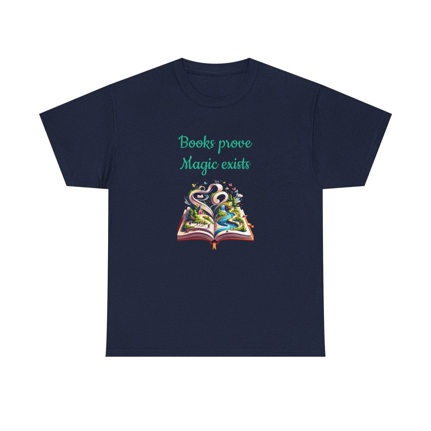 Magic Exists -A Unisex Heavy Cotton Tee - Perfect Gift for Book Lovers - The Dreamer's Bookshop.
