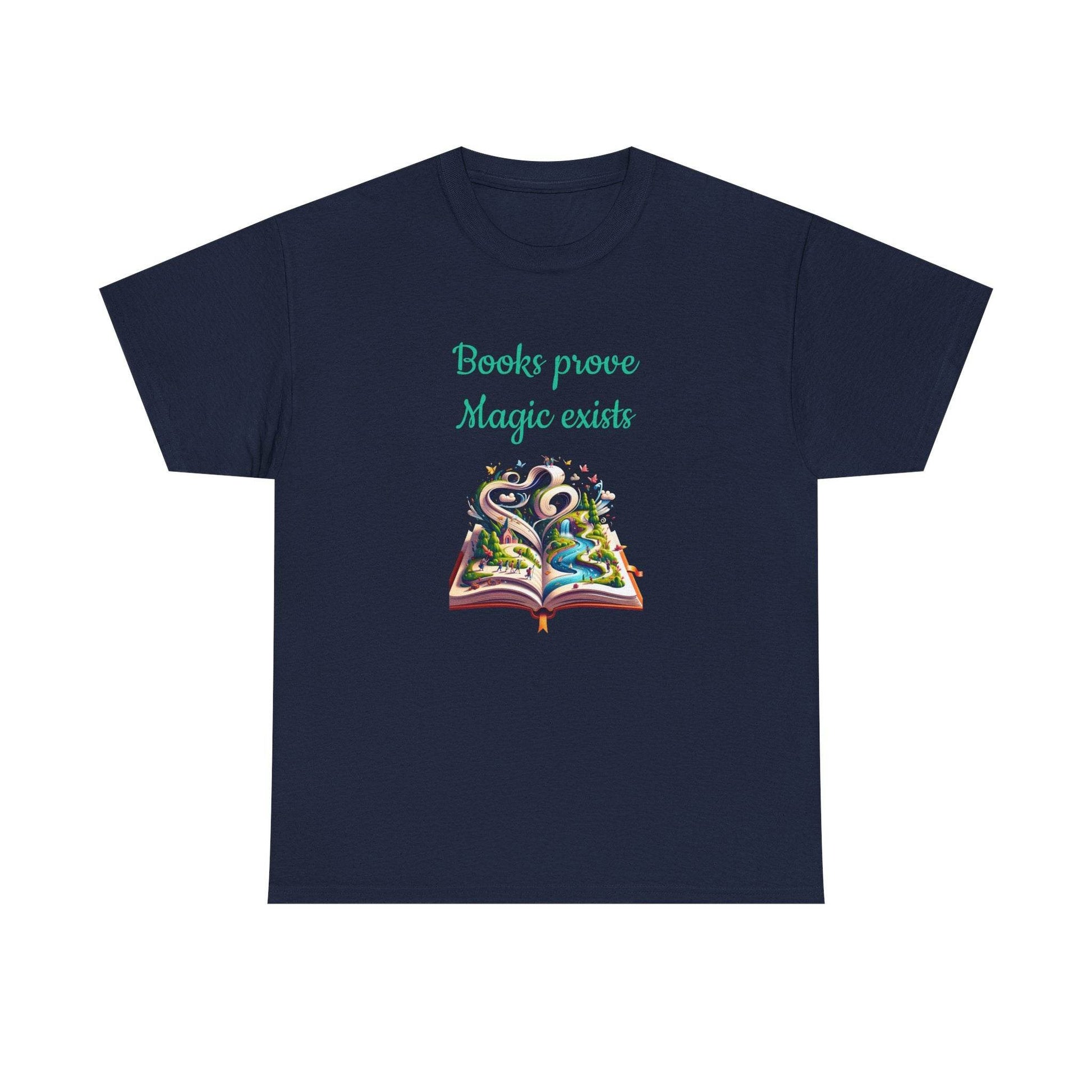 Magic Exists -A Unisex Heavy Cotton Tee - Perfect Gift for Book Lovers - The Dreamer's Bookshop.