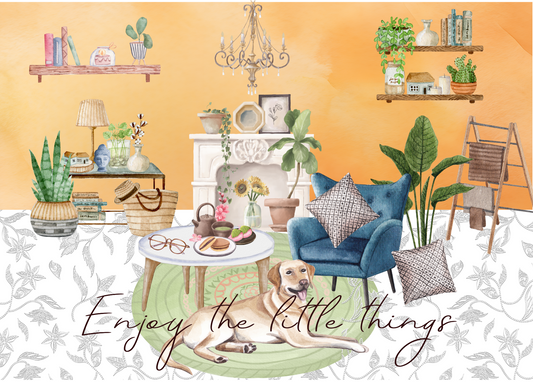 The Dreamer's Bookshop "Tea Time" Enjoy Little Things Card - The Dreamer's Bookshop.