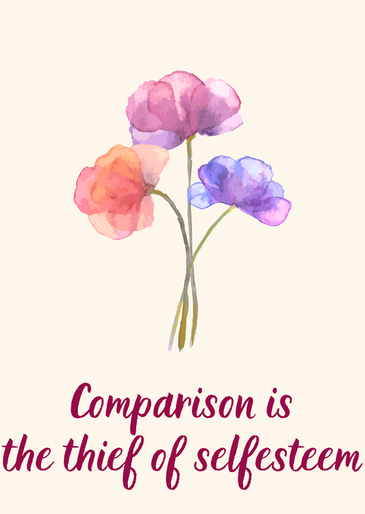 The Dreamer's Bookshop "Comparison" Love Yourself Card - The Dreamer's Bookshop.
