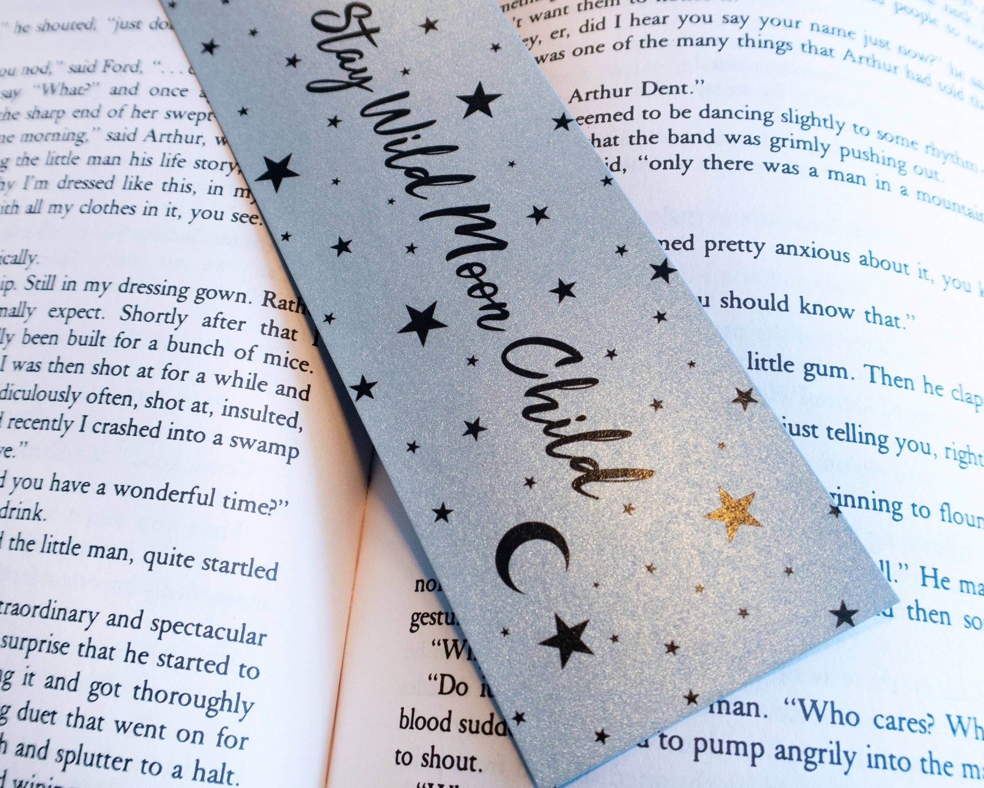 Basically Britt - Stay Wild Moon Child Silver Bookmark - The Dreamer's Bookshop.