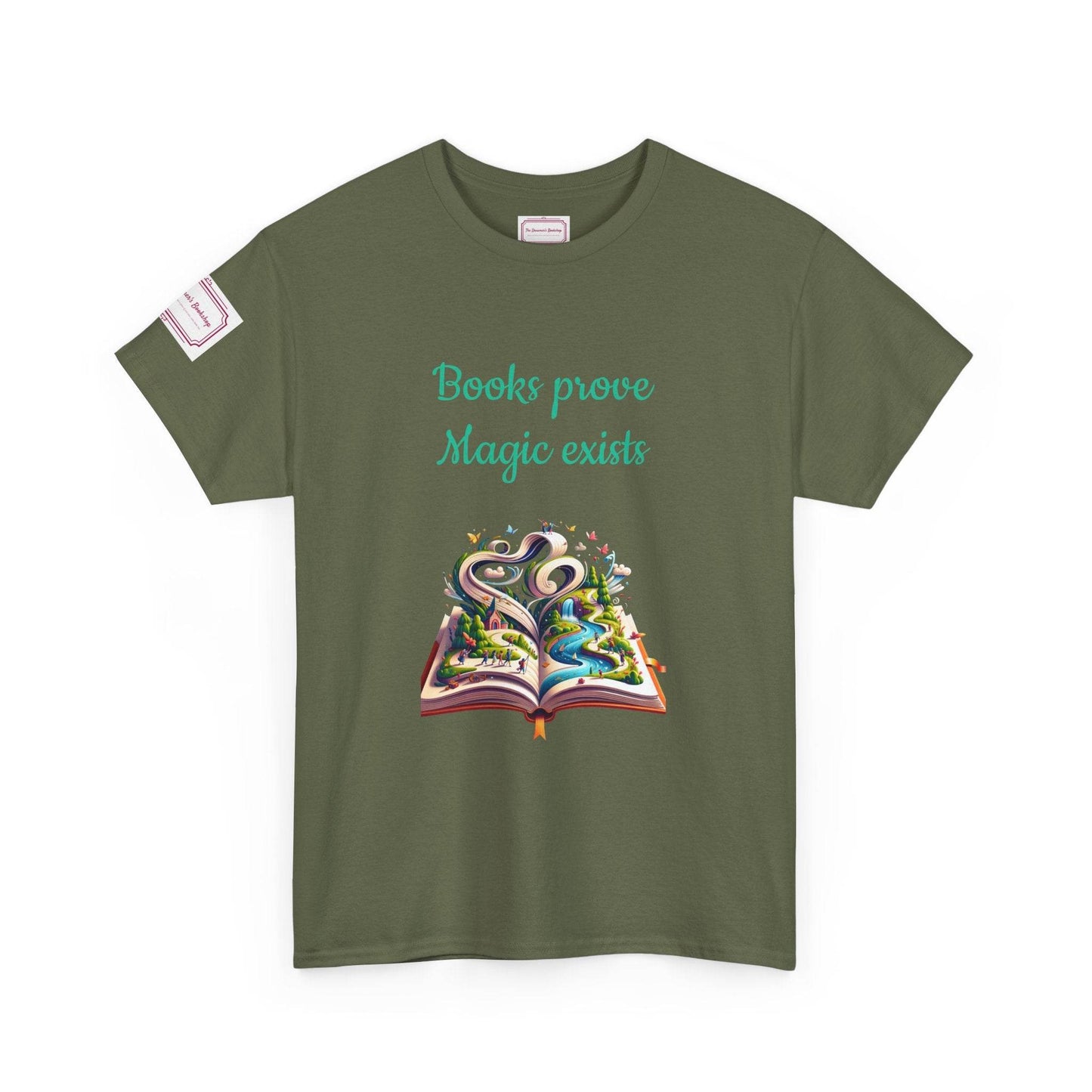 Magic exists - Unisex Heavy Cotton Tee - Perfect for Book Lovers - The Dreamer's Bookshop.
