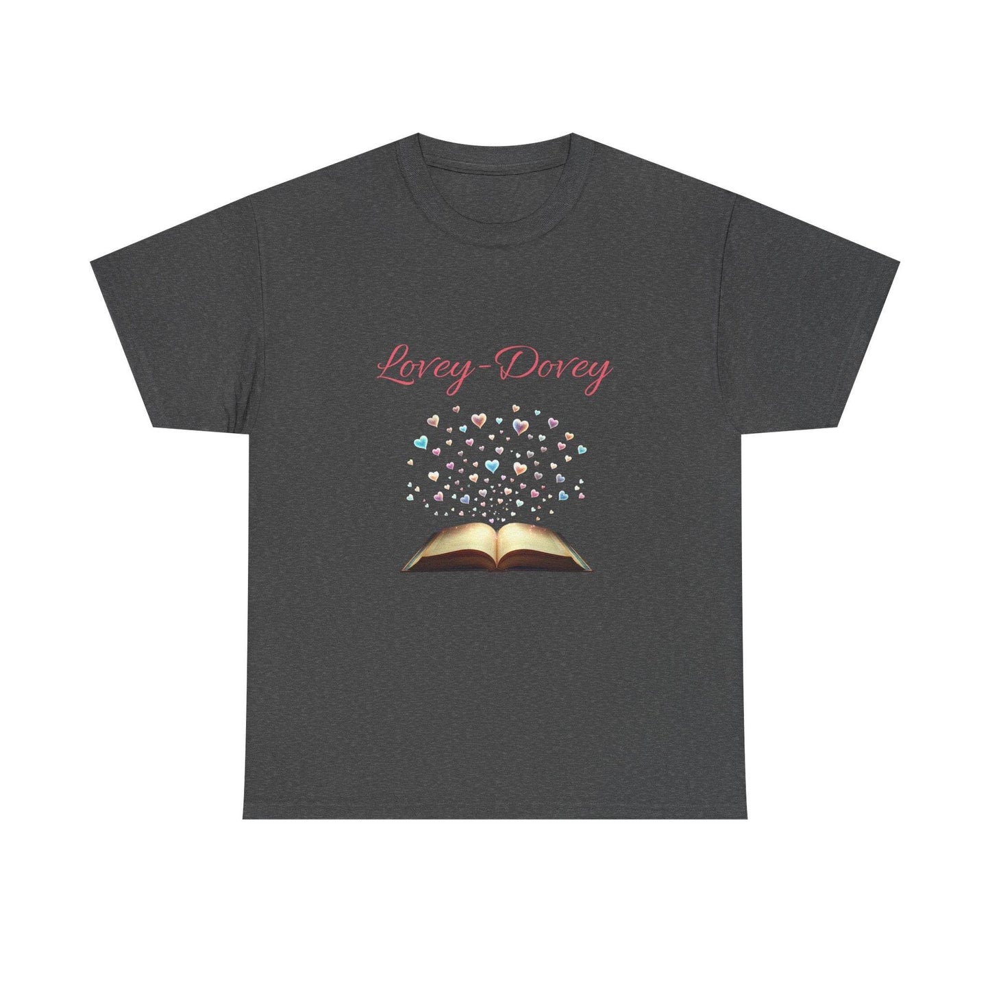 Lovey-Dovey - Graphic Tee - Unisex Heavy Cotton T-Shirt for Book Lovers - The Dreamer's Bookshop.