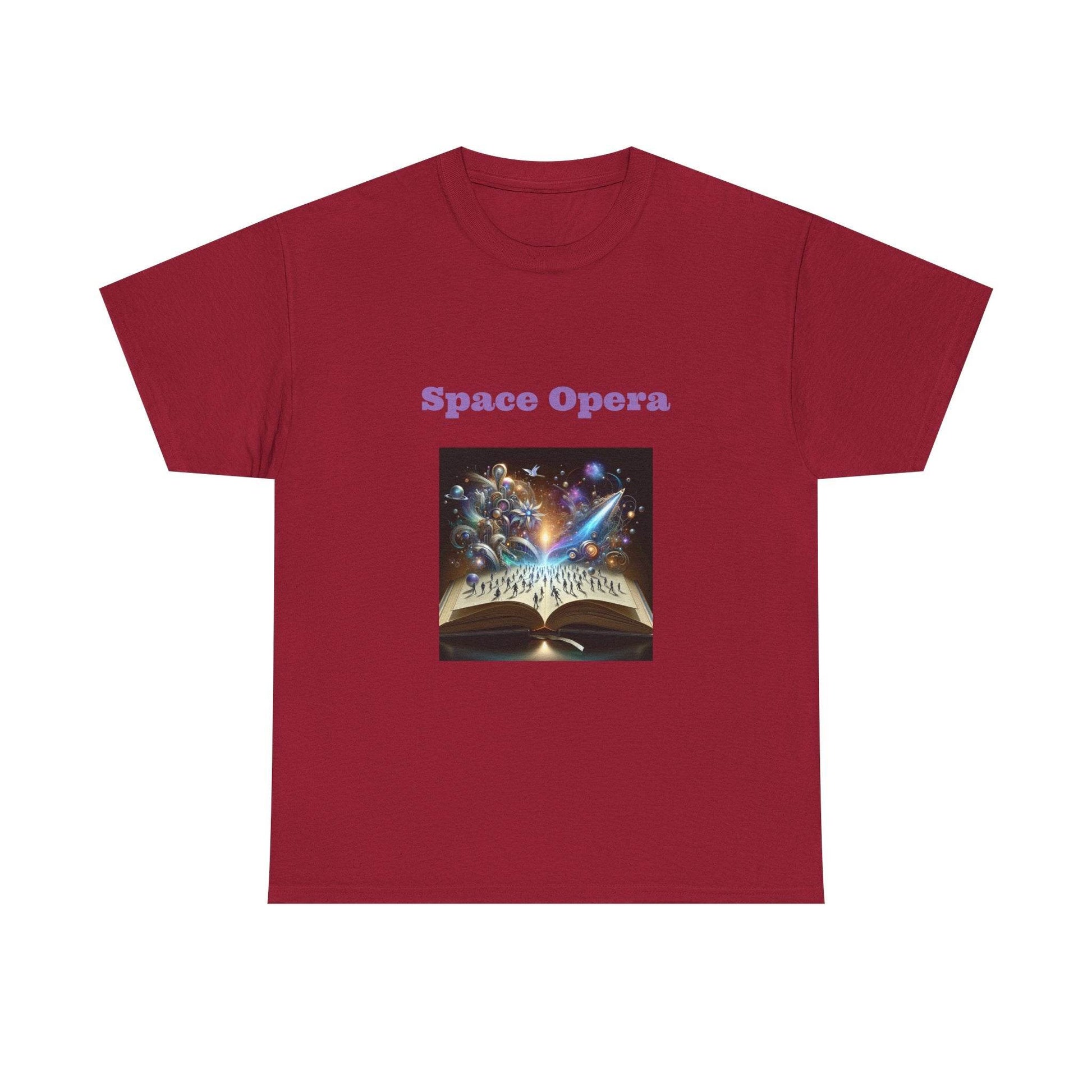 Space Opera - Graphic Tee - Unisex Heavy Cotton T-Shirt Sci-Fi Books - The Dreamer's Bookshop.
