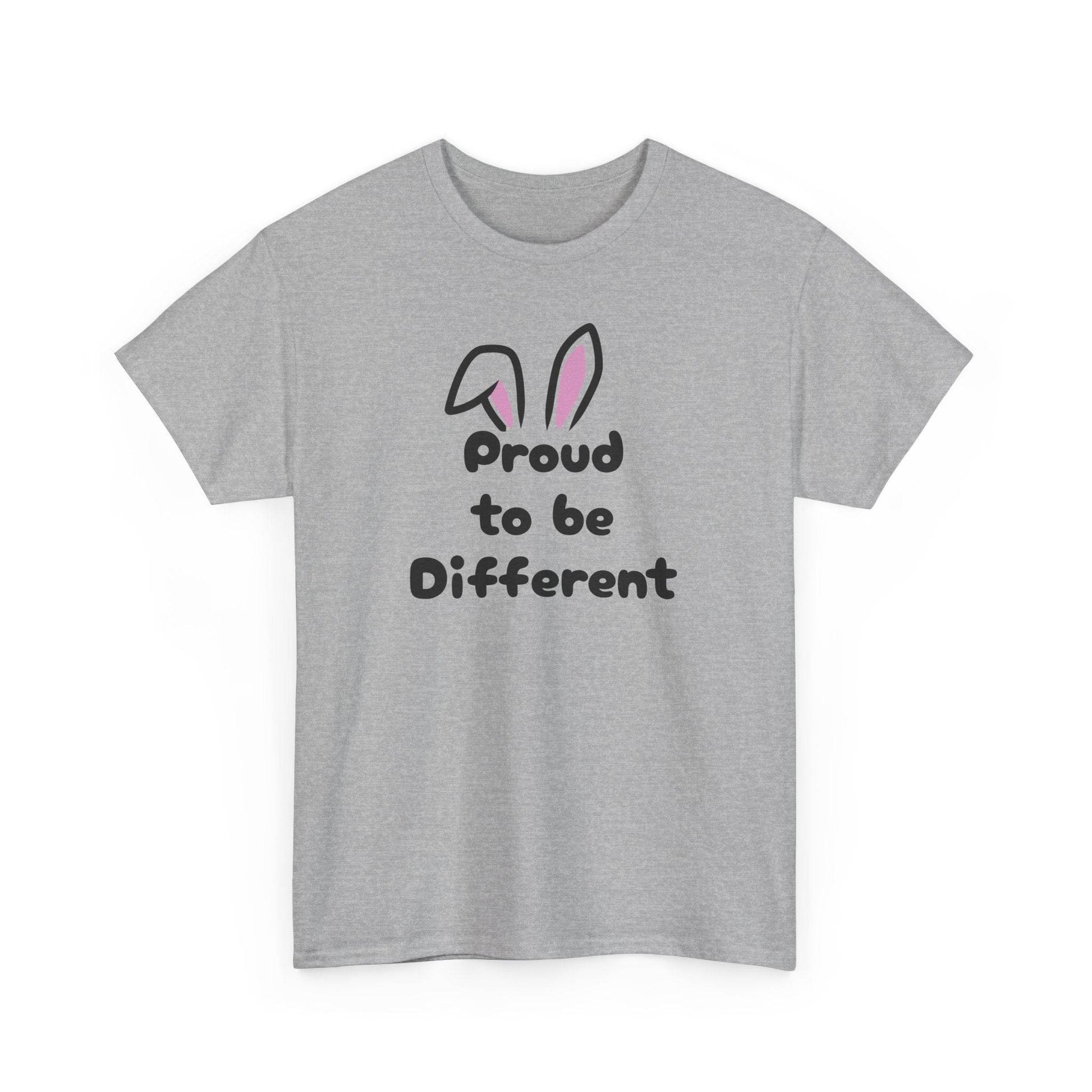 Proud to Be Different Unisex Heavy Cotton Tee - Celebrate Individuality - The Dreamer's Bookshop.