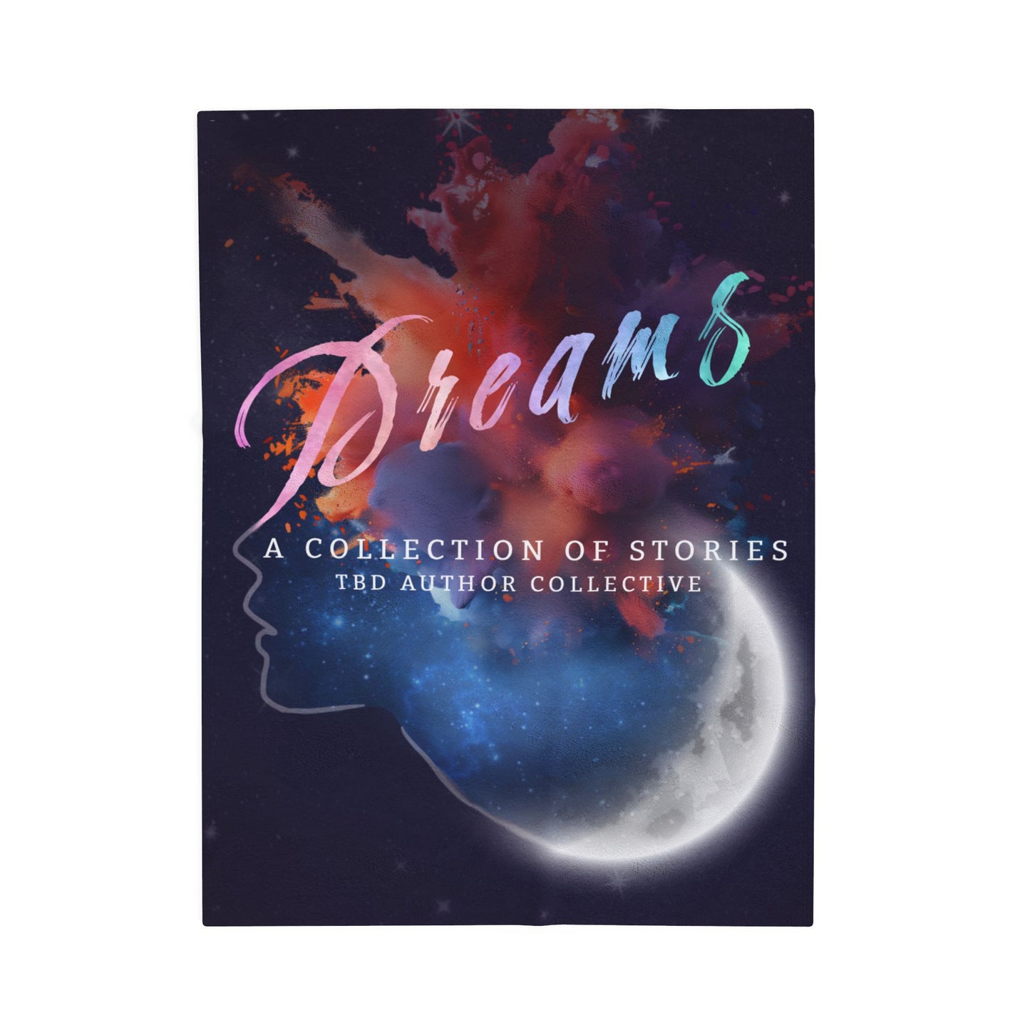 Cozy Velveteen Plush Blanket - "Dreams"- Perfect for Book Lovers and Cozy Nights