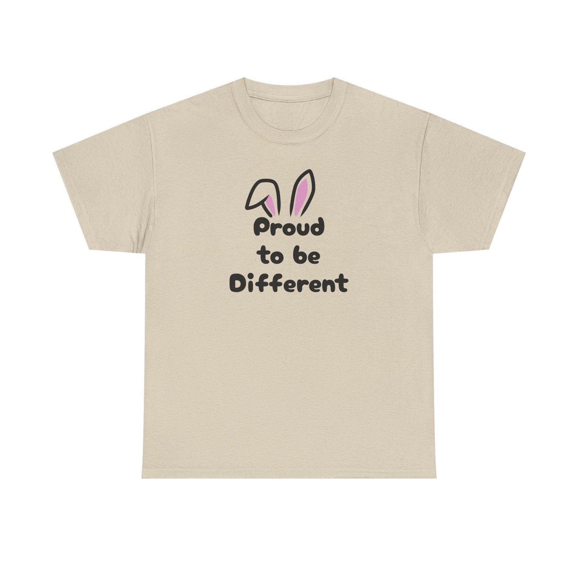 Proud to Be Different Unisex Heavy Cotton Tee - Celebrate Individuality - The Dreamer's Bookshop.