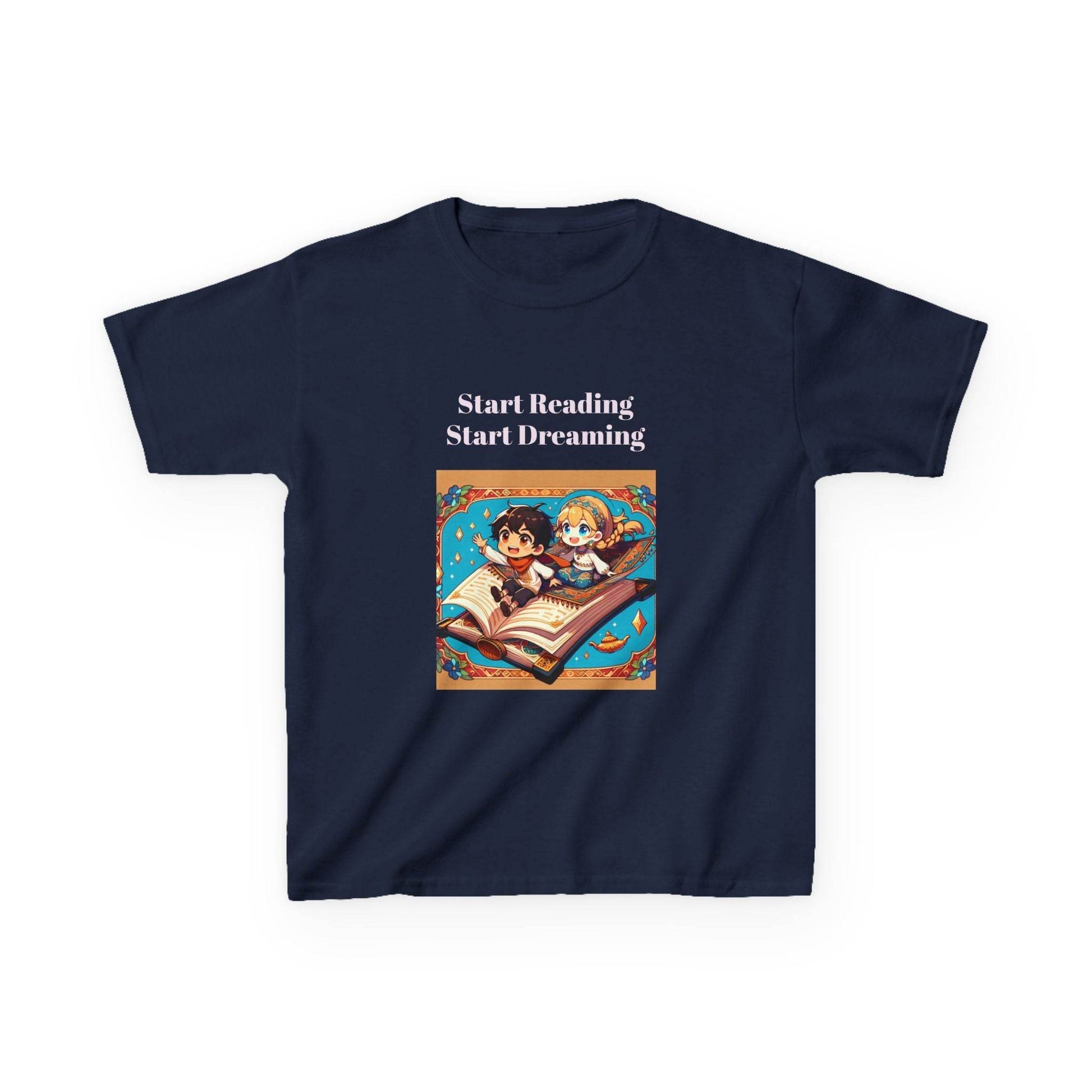 EU - Kids Start Reading Start Dreaming Tee - The Dreamer's Bookshop.