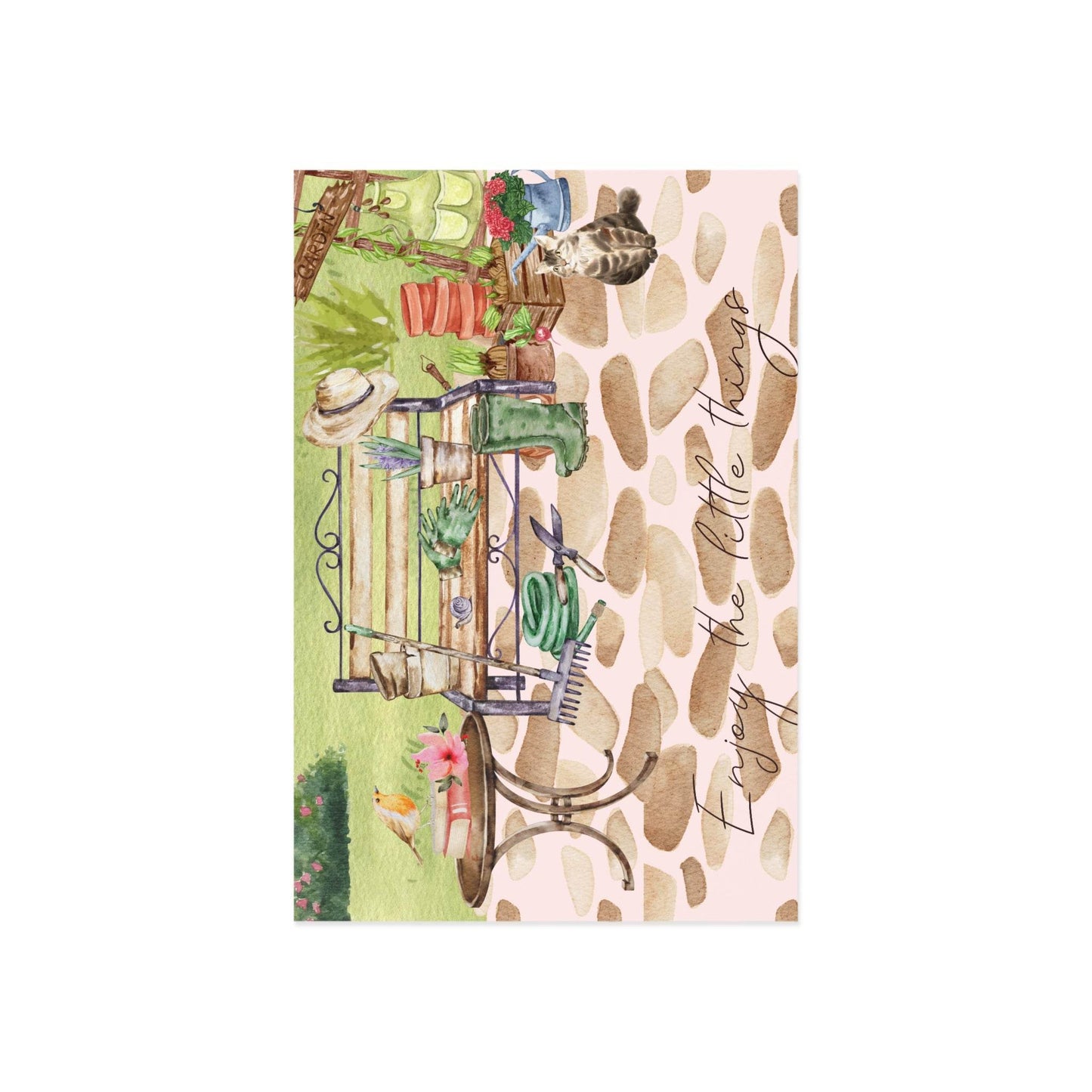 The Dreamer's Bookshop "Gardening" Enjoy the Little Things Card - The Dreamer's Bookshop.