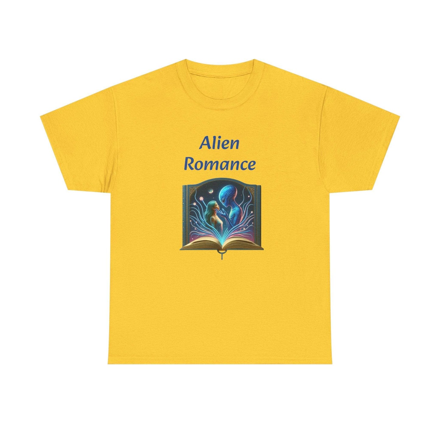 Sci-Fi - Graphic Tee - Unisex Heavy Cotton T-Shirt Alien Romance Books - The Dreamer's Bookshop.