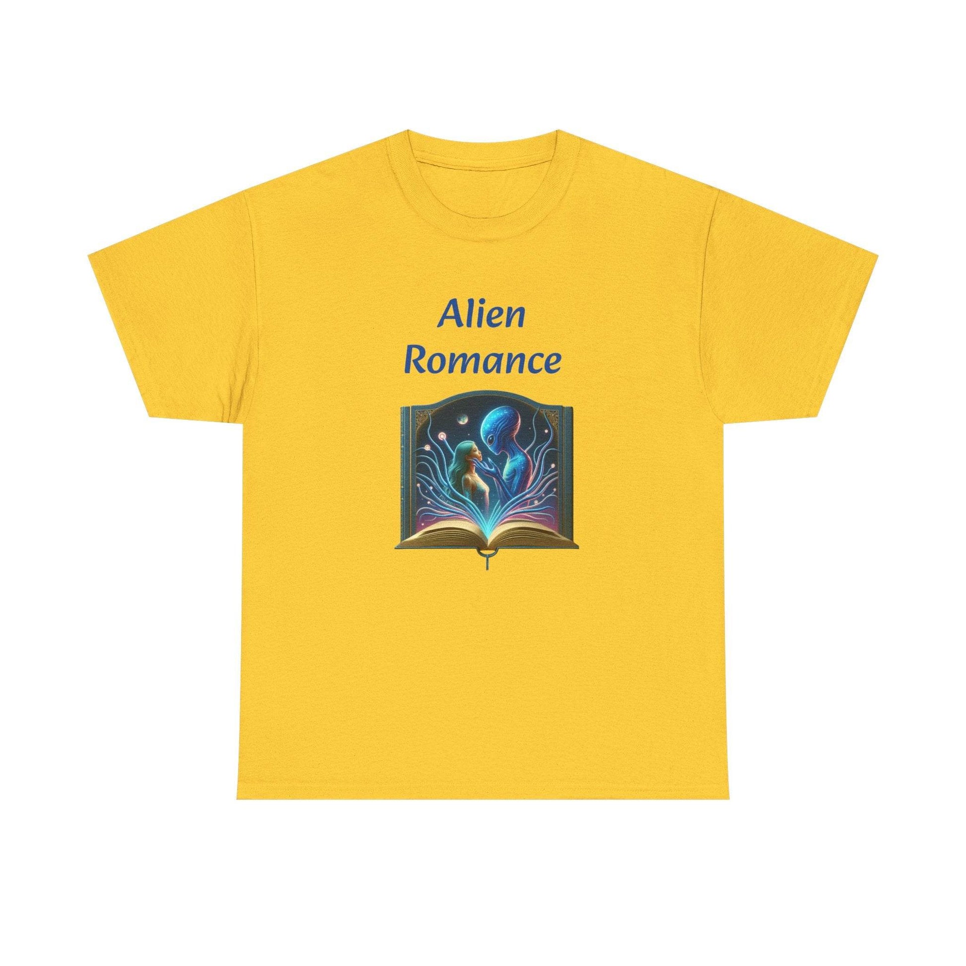 Sci-Fi - Graphic Tee - Unisex Heavy Cotton T-Shirt Alien Romance Books - The Dreamer's Bookshop.