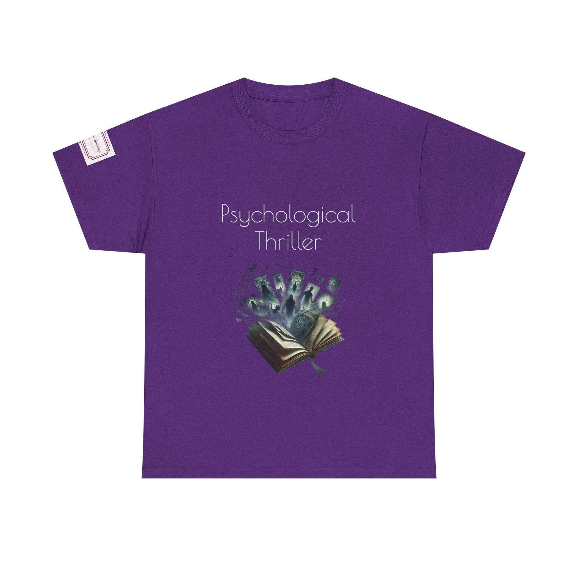 Fiction - Graphic Unisex Heavy Cotton Tee - Psychological Thriller - The Dreamer's Bookshop.