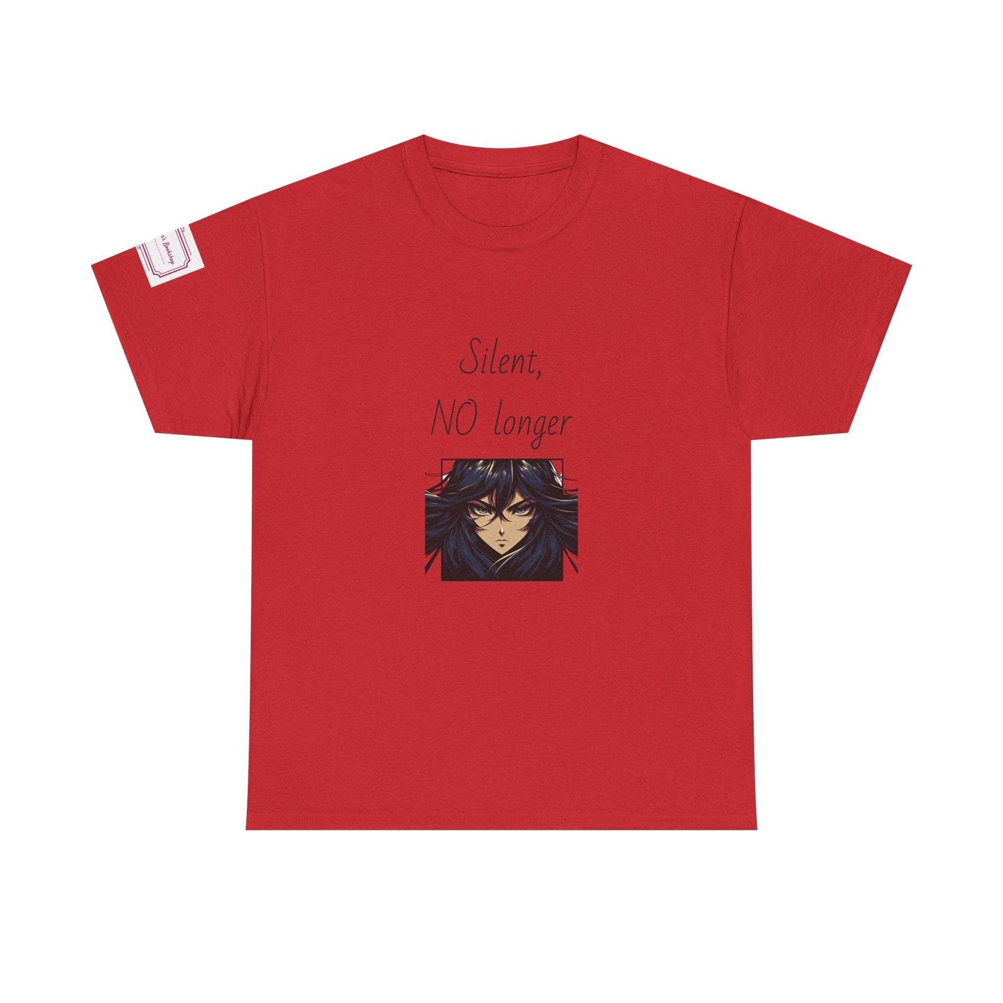 Silent, NO longer - Inspirational Unisex Heavy Cotton Tee - The Dreamer's Bookshop.
