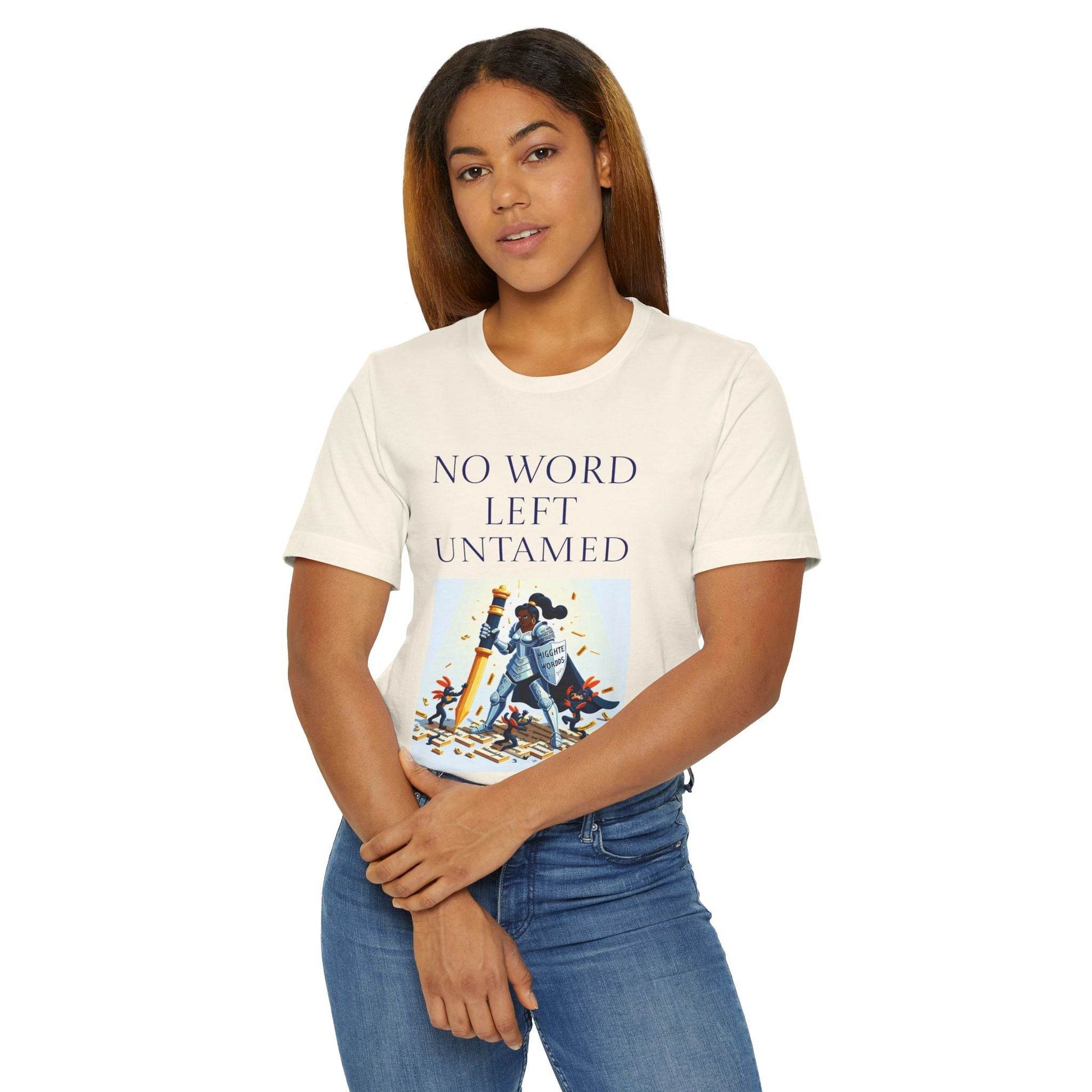 Unisex Jersey T-Shirt - No Word - The Dreamer's Bookshop.