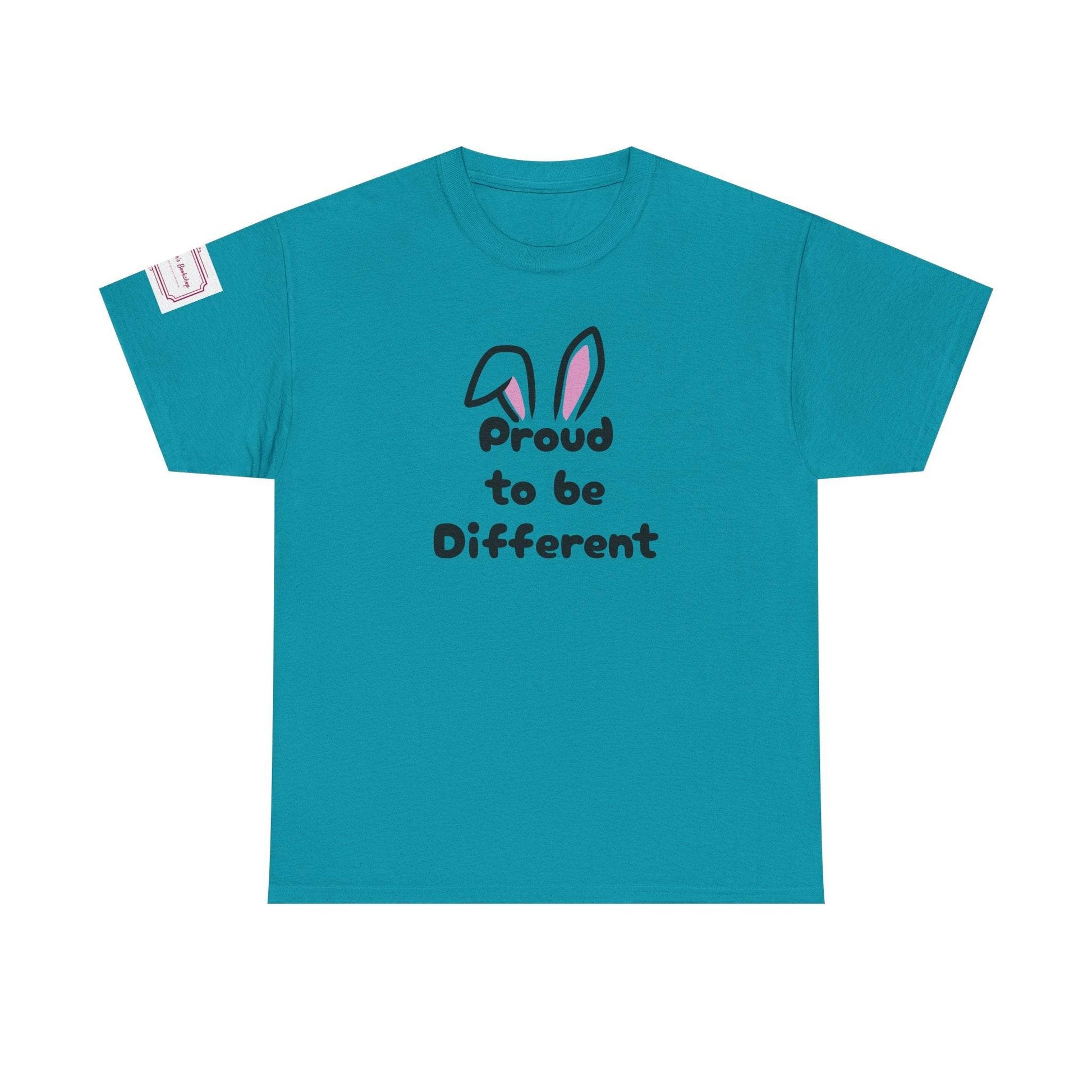 Proud to be Different Unisex Heavy Cotton Tee - Celebrate Individuality - The Dreamer's Bookshop.