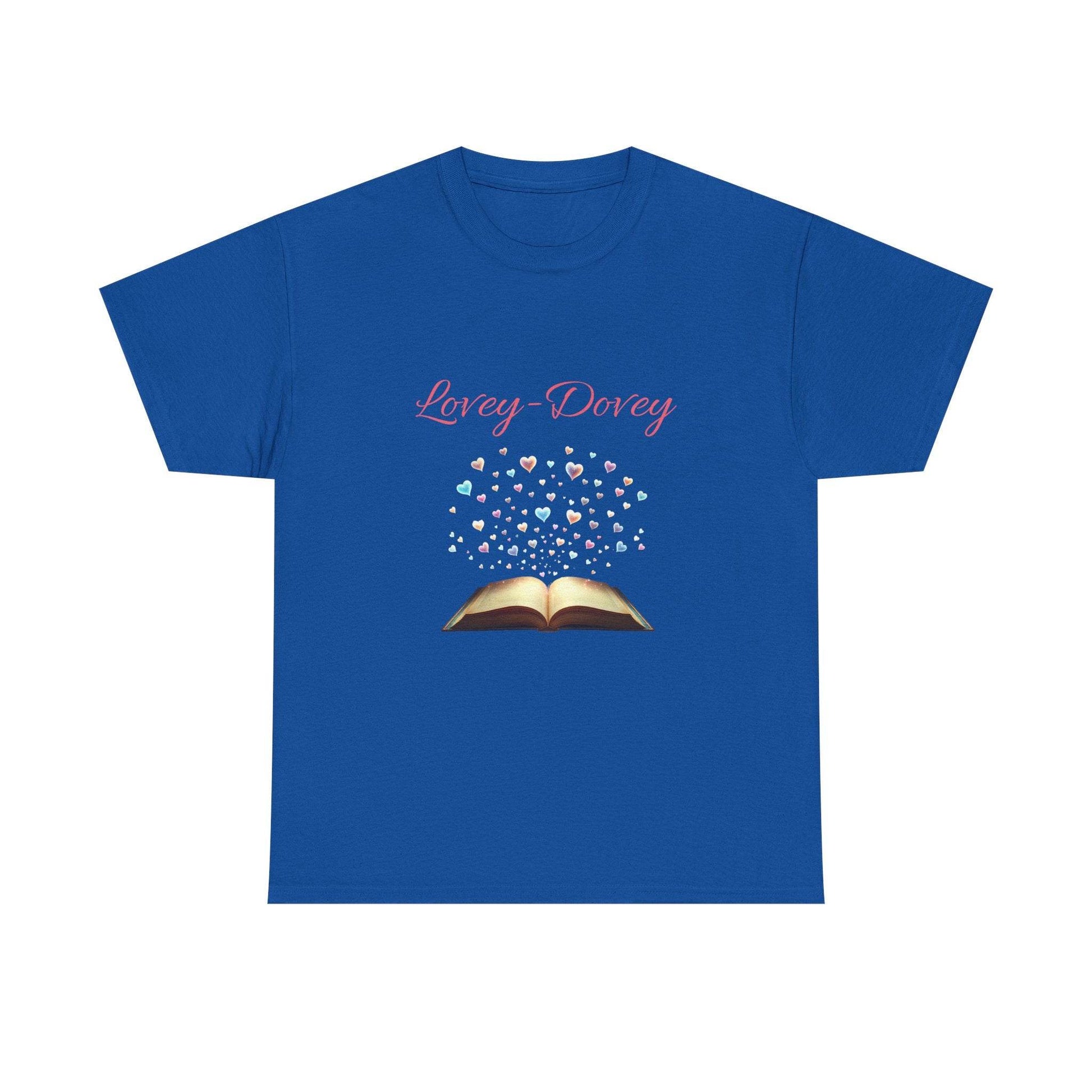 Lovey-Dovey - Graphic Tee - Unisex Heavy Cotton T-Shirt for Book Lovers - The Dreamer's Bookshop.