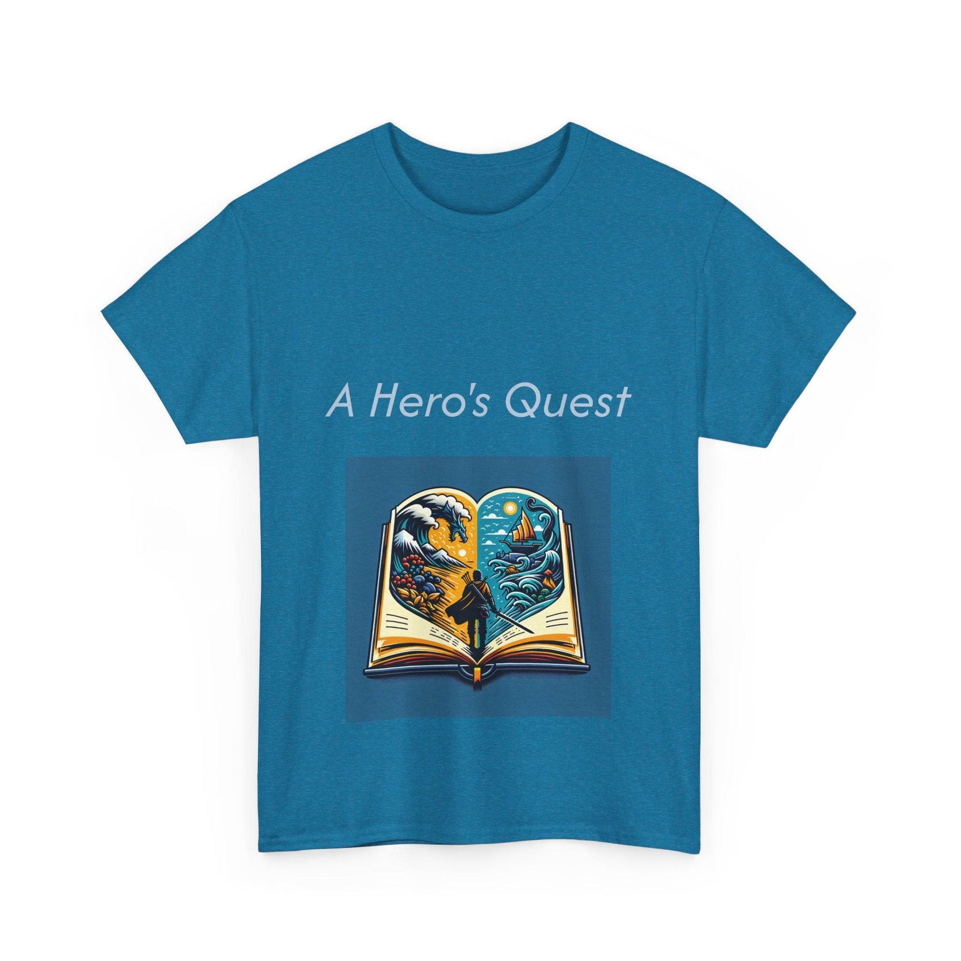 Adventurous - Unisex Heavy Cotton Tee - Hero's Quest - The Dreamer's Bookshop.